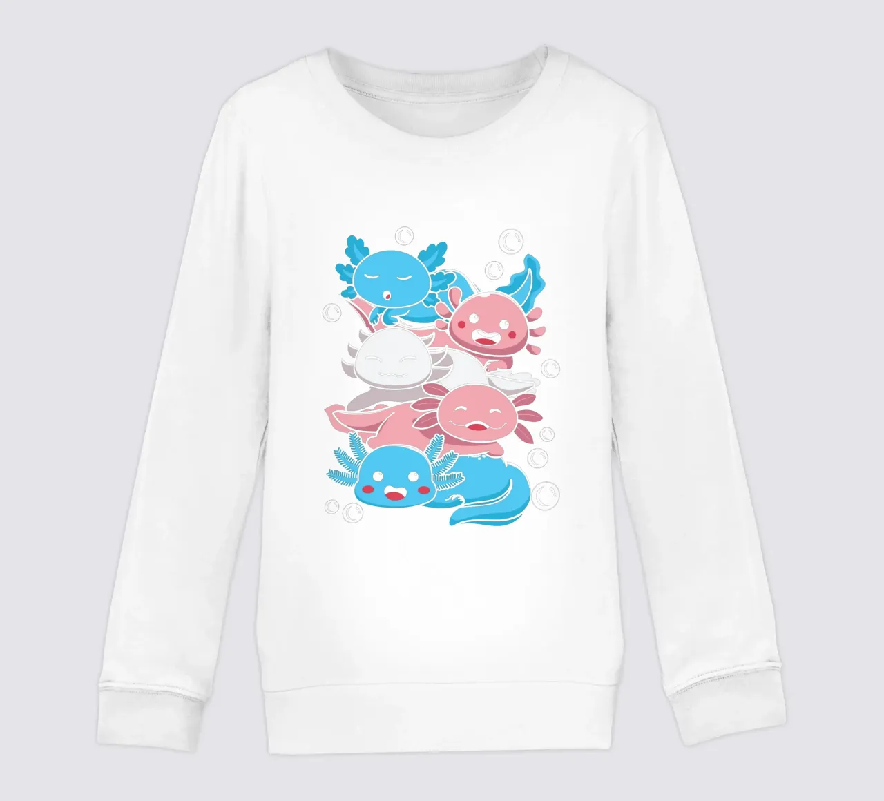 Playful axolotls felpa bambino da edsonramosart