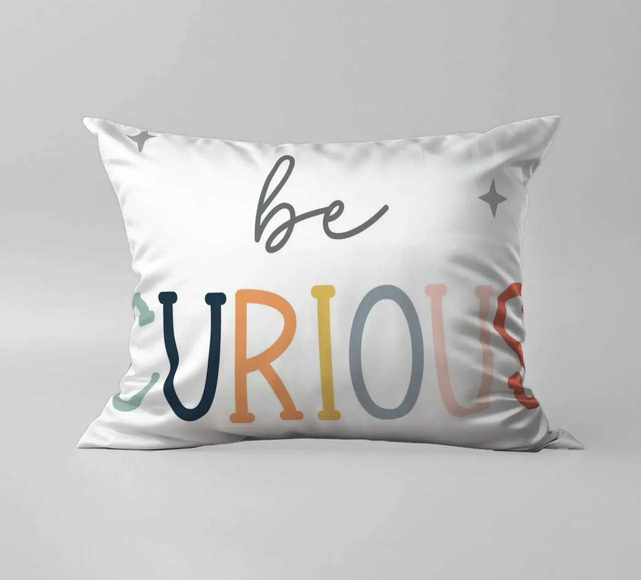 Be curious decorative cushion by vintageshop