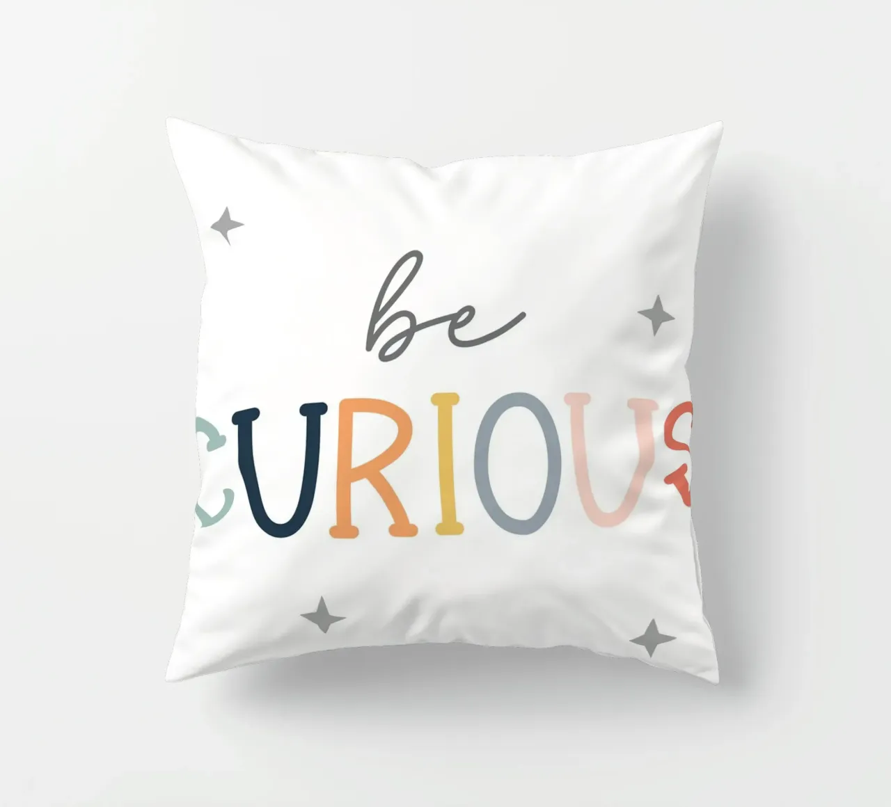 Be curious decorative cushion by vintageshop