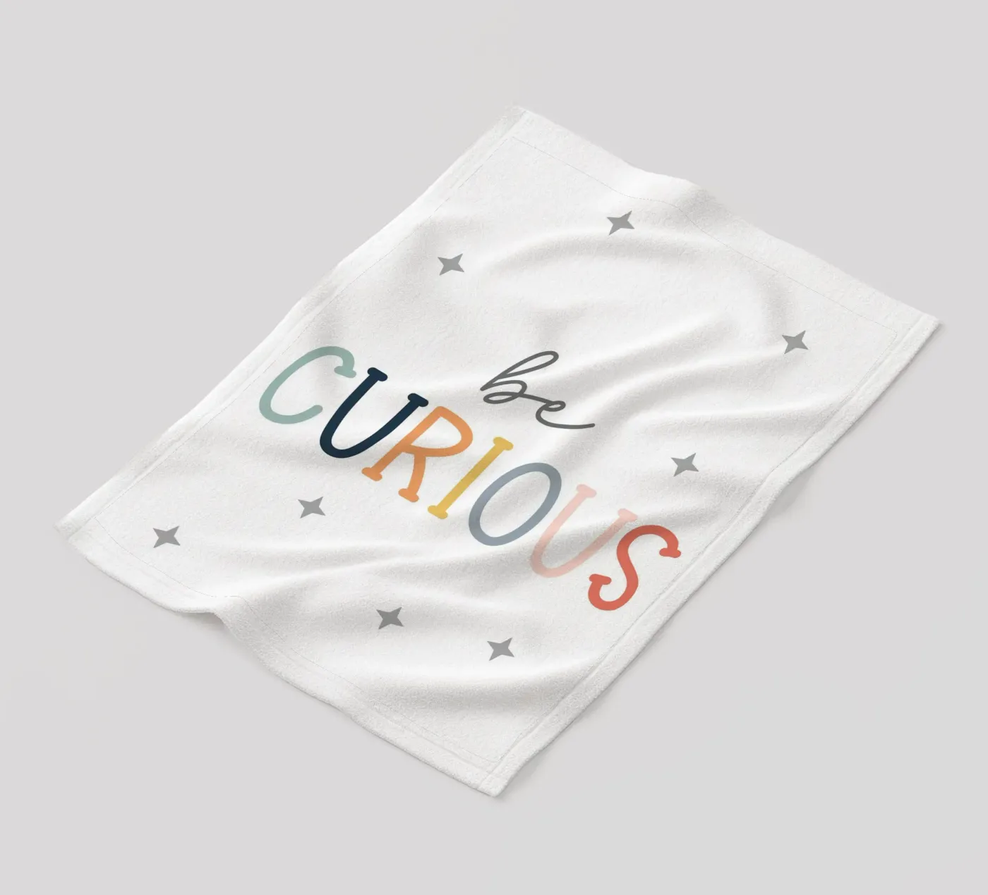 Be curious coperta in pile da vintageshop