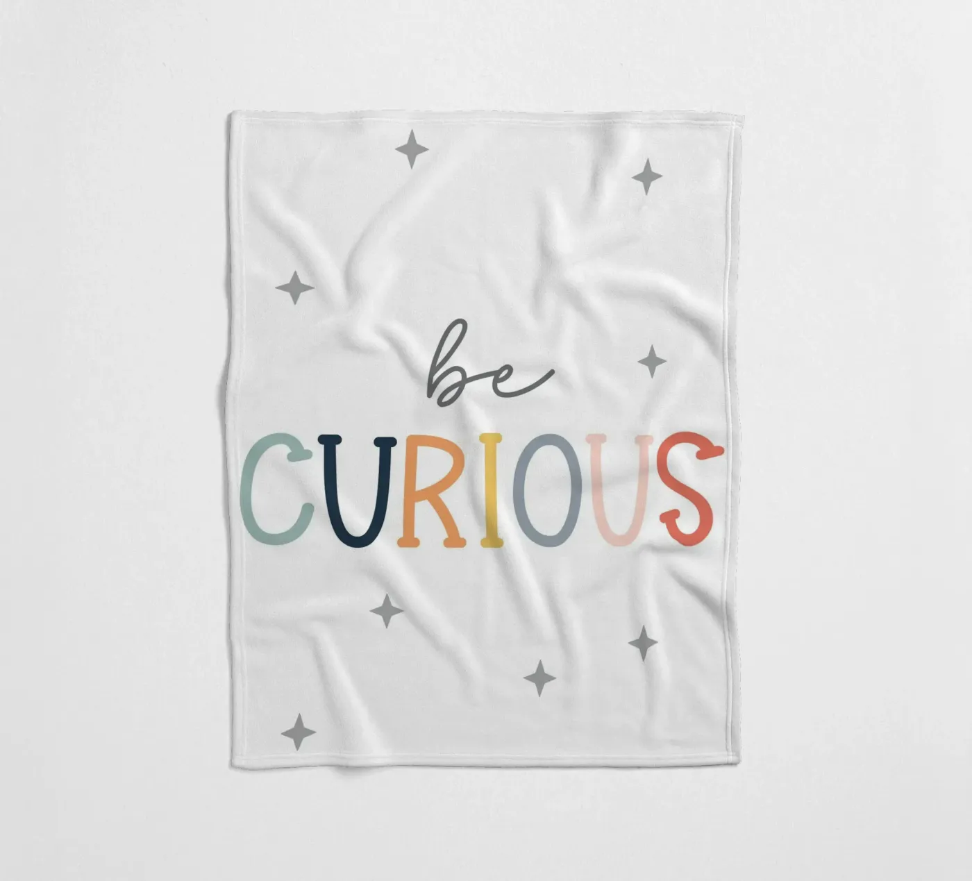 Be curious coperta in pile da vintageshop