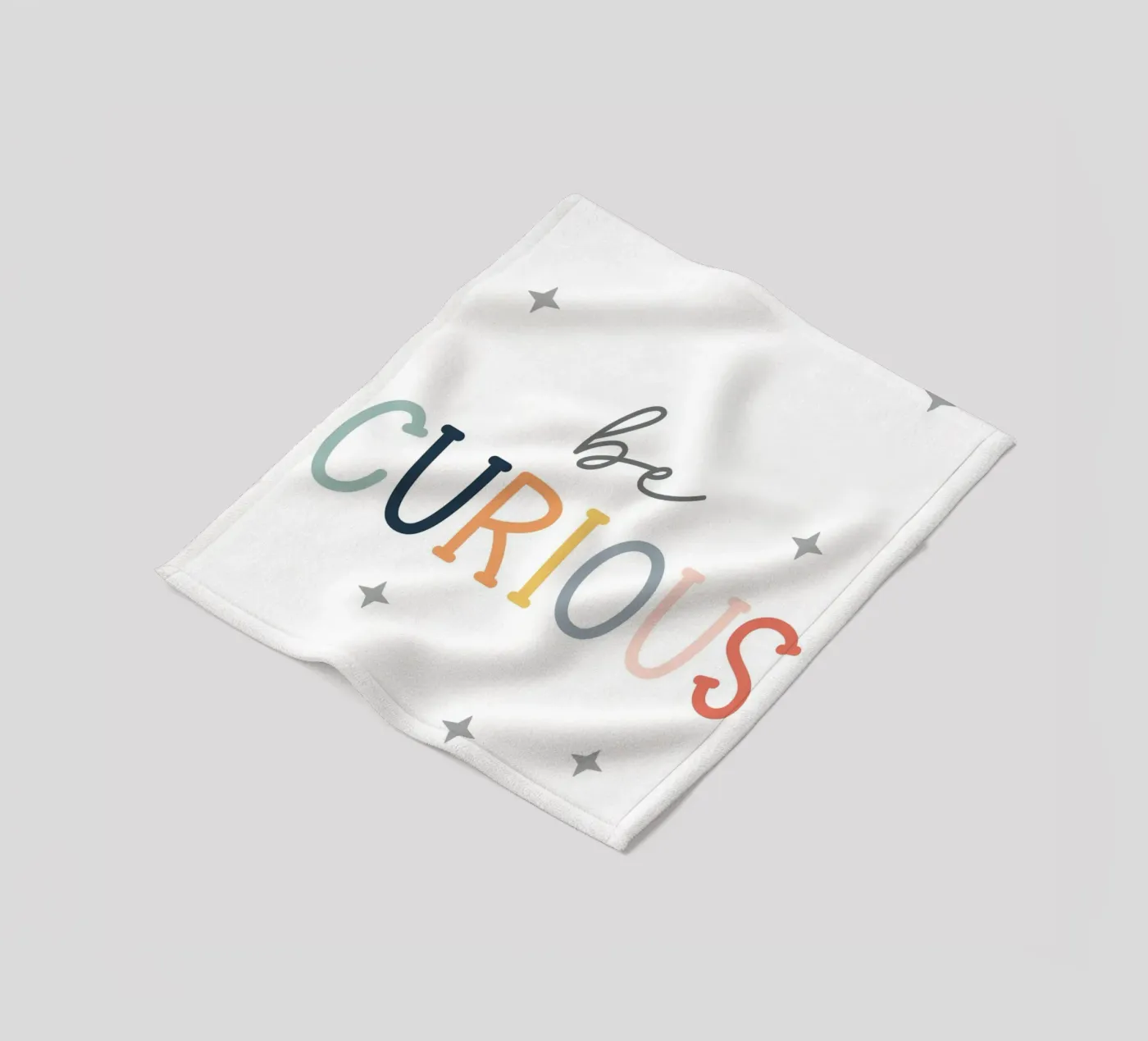 Be curious coperta in pile da vintageshop