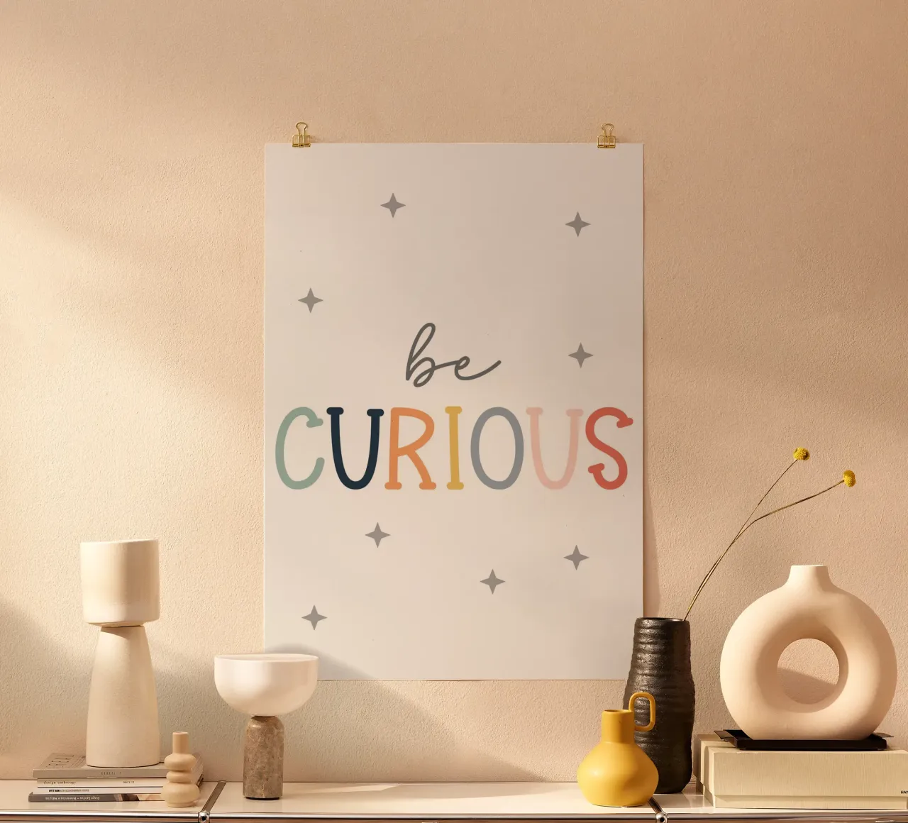 Be curious poster da vintageshop