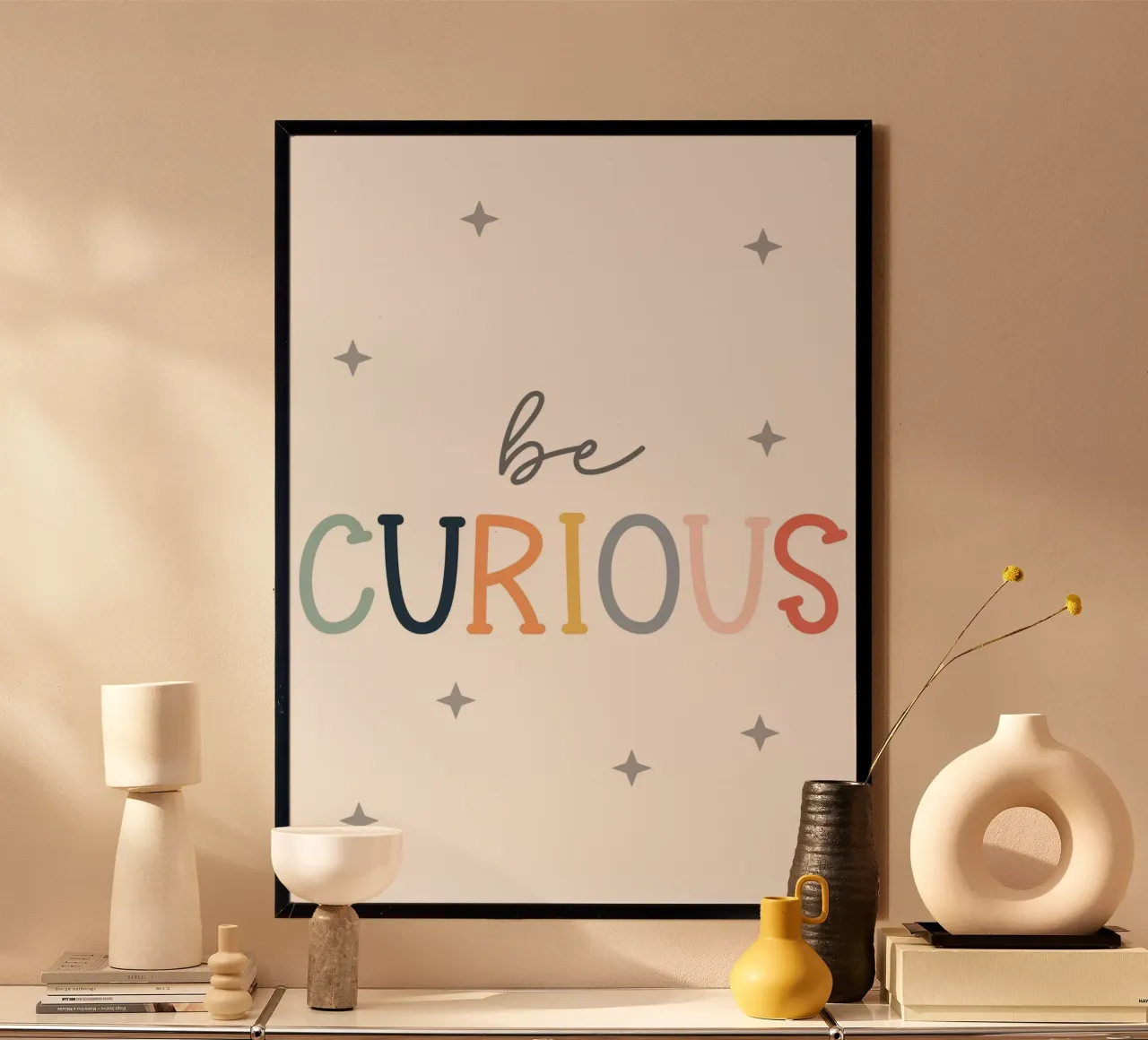 Be curious poster da vintageshop