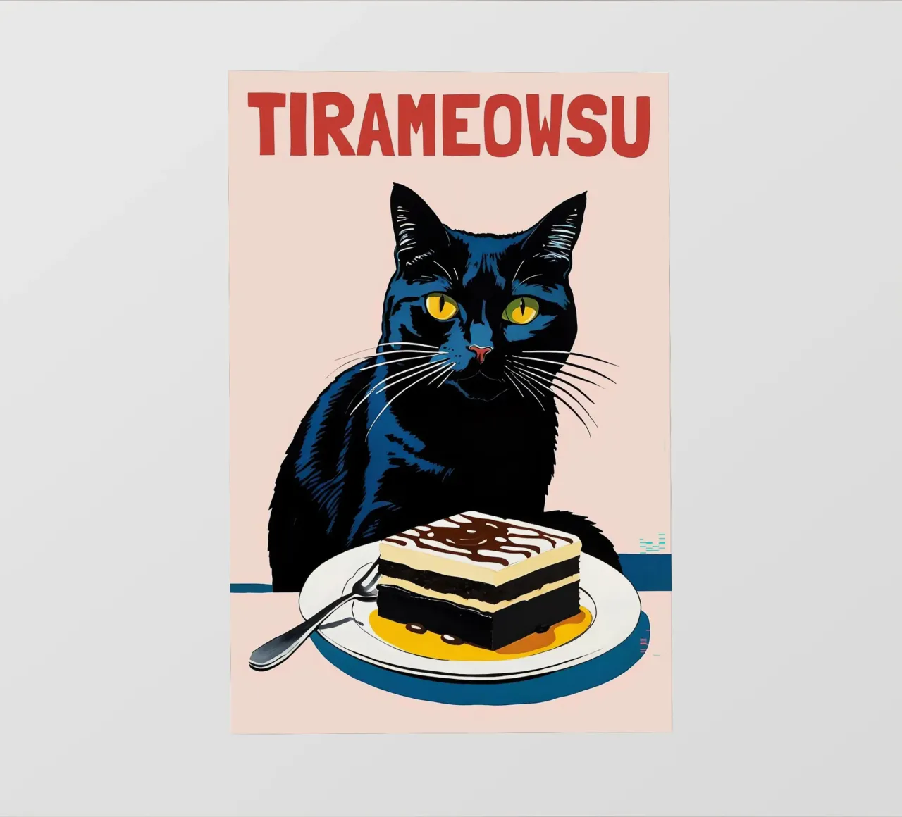 Gatto nero telo in pvc da Arjun
