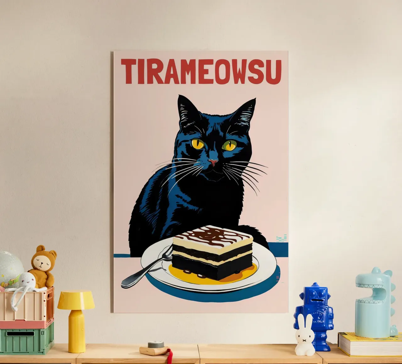 Gatto nero plexiglass da Arjun