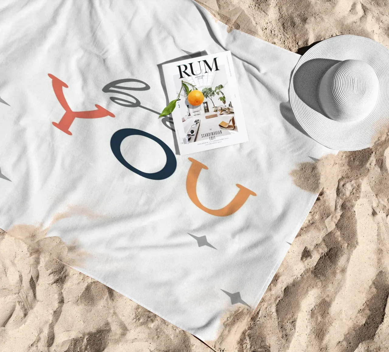 be you beach towel by vintageshop