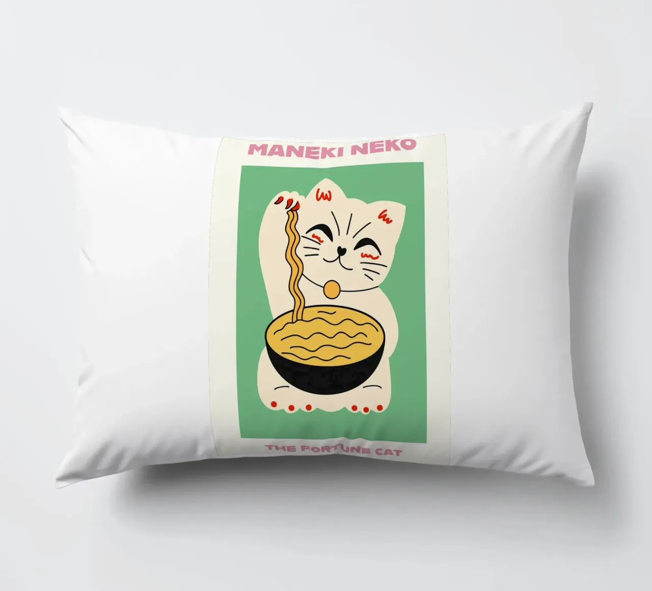 Maneki Neko cuscino da INKFADE.CO