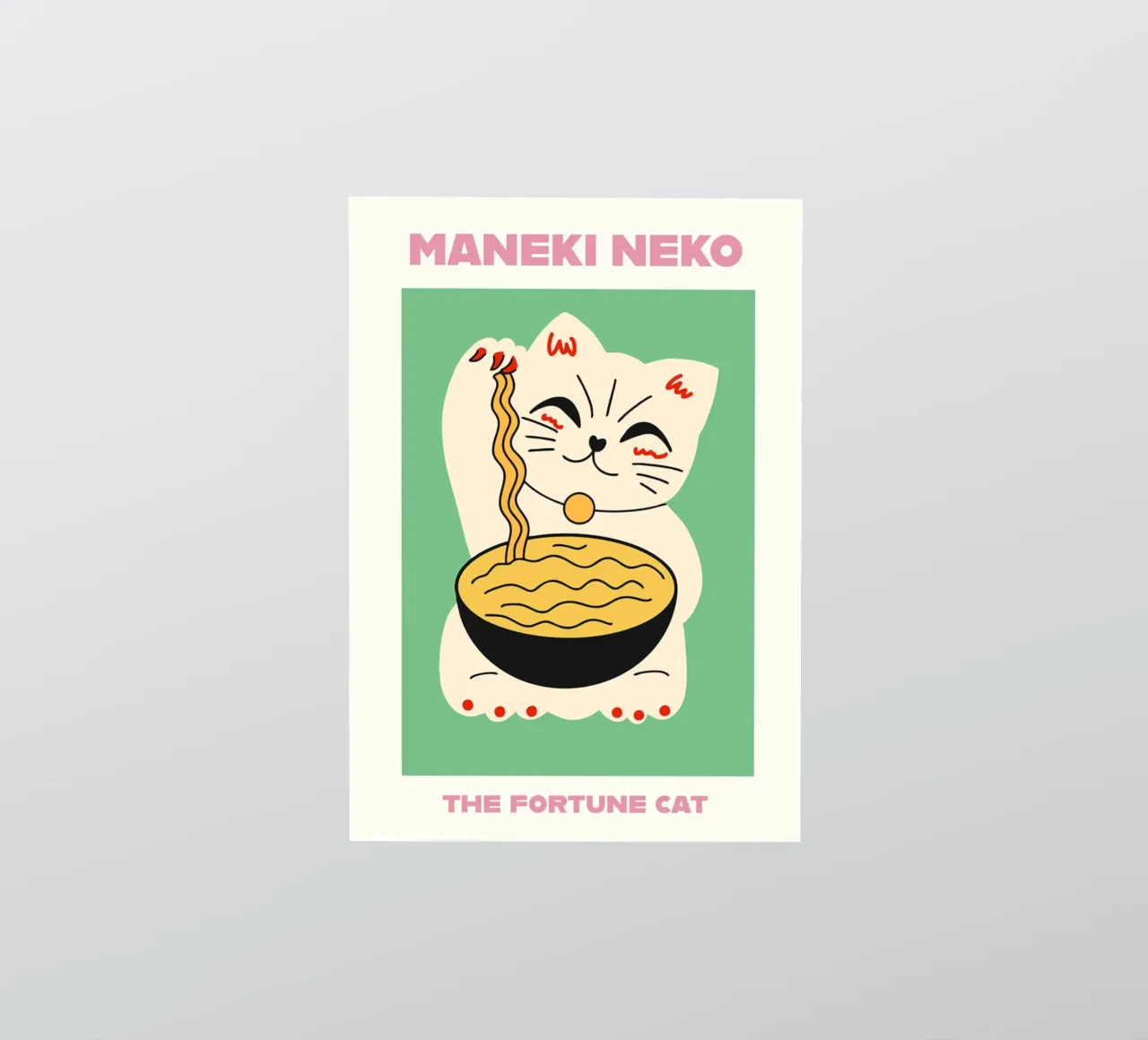 Maneki Neko adesivo da INKFADE.CO