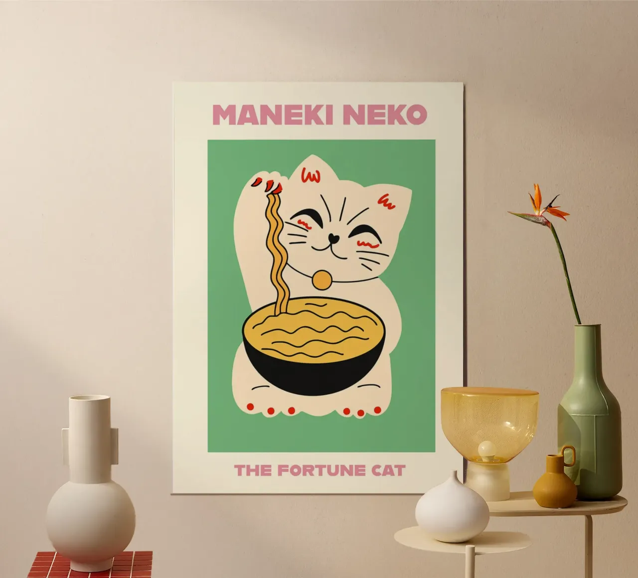 Maneki Neko poster da INKFADE.CO
