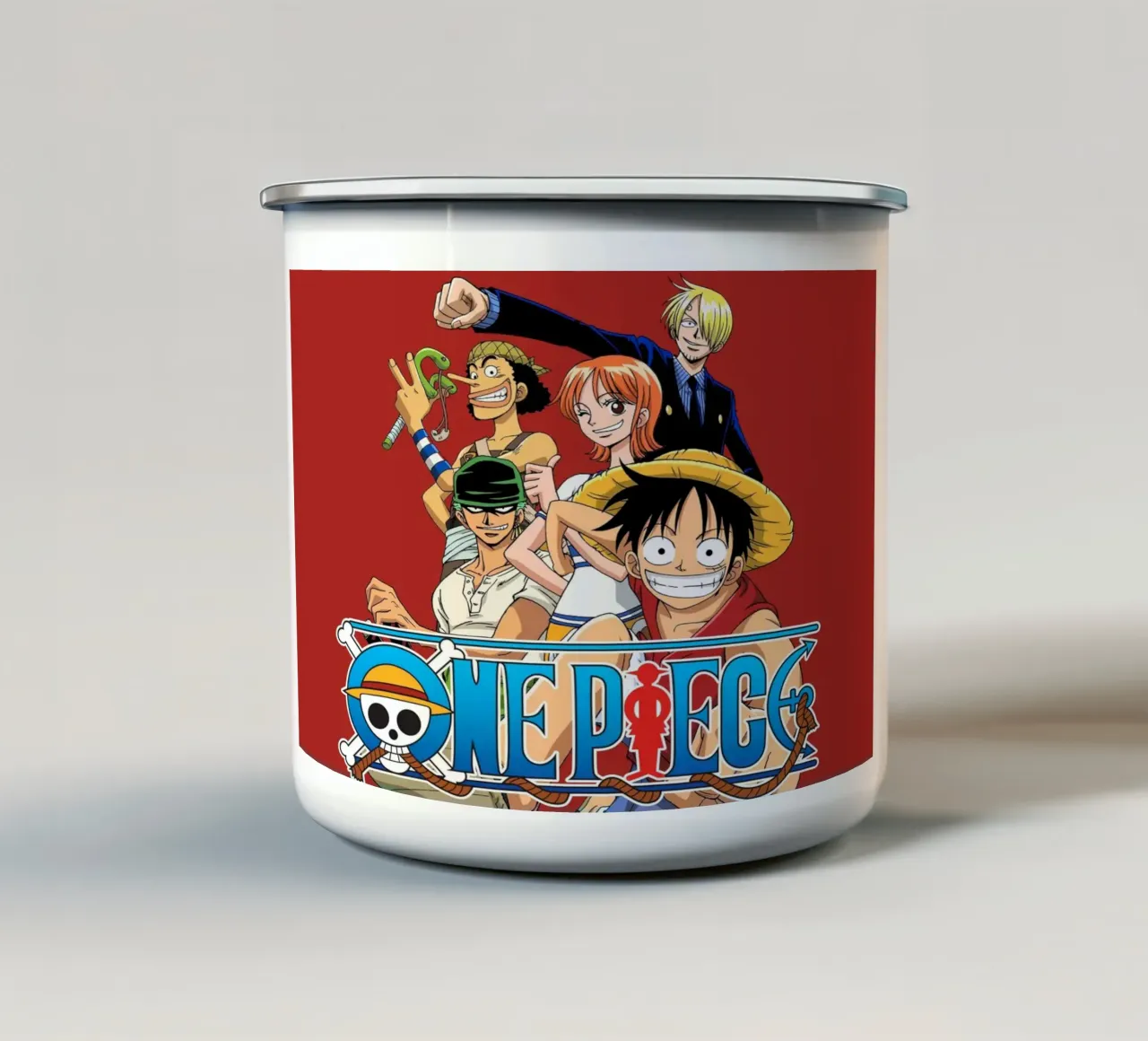 One piece tazza in smalto da Musadad Shop