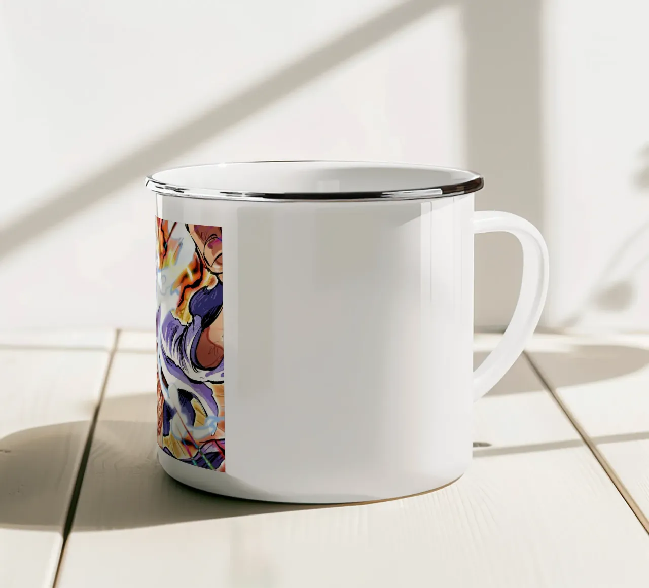 Monkey D Luffy gear five tazza in smalto da Musadad Shop