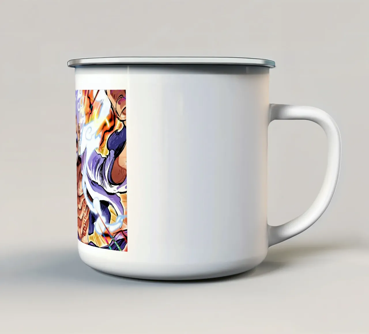 Monkey D Luffy gear five tazza in smalto da Musadad Shop