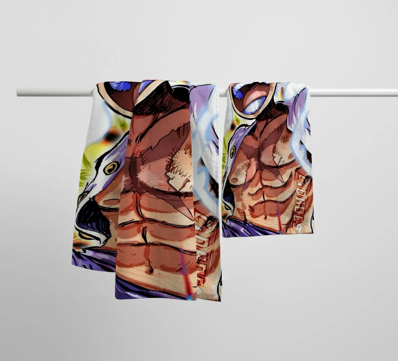 Monkey D Luffy gear five asciugamano da bagno da Musadad Shop