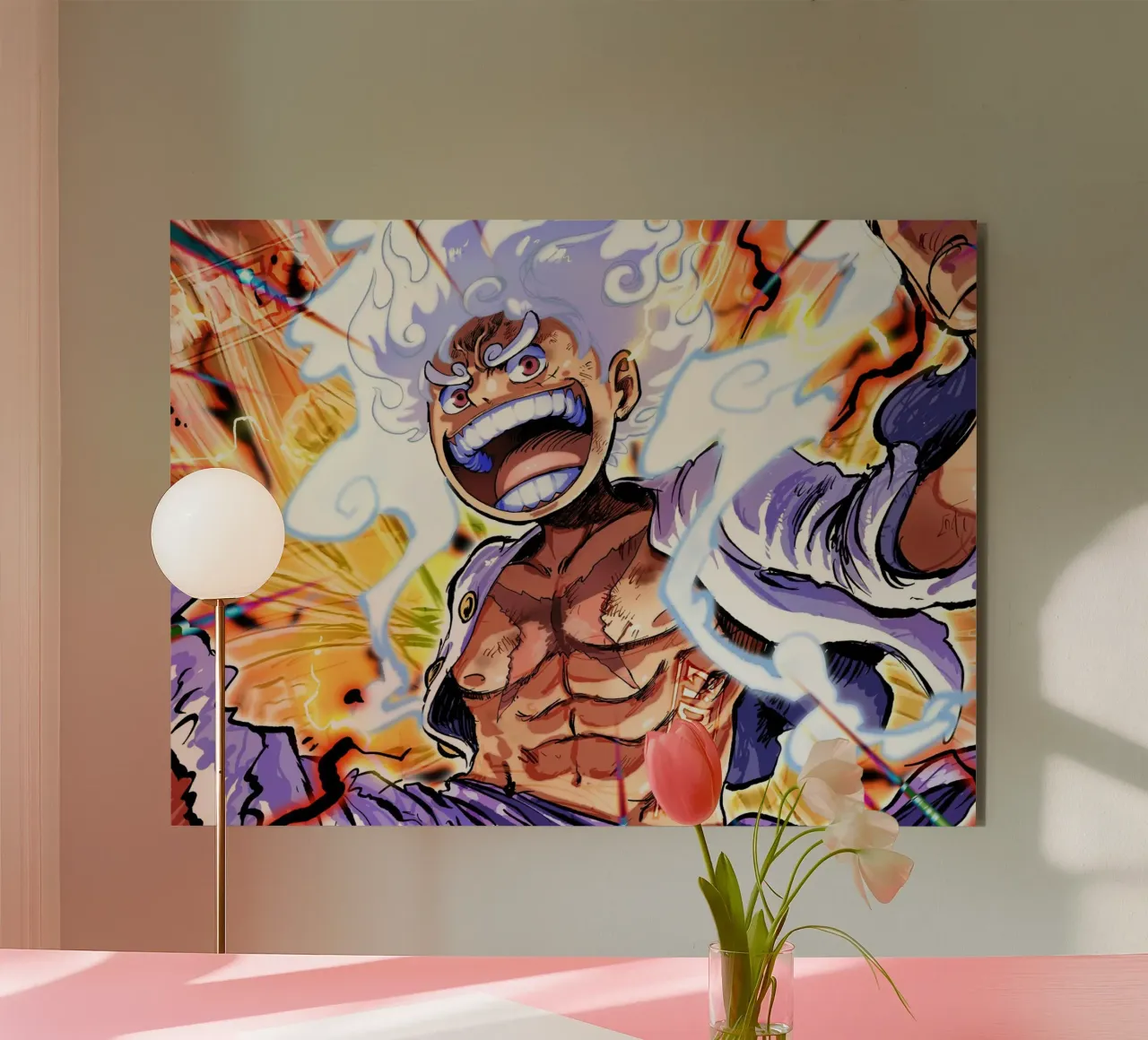 Monkey D Luffy gear five alluminio dibond da Musadad Shop