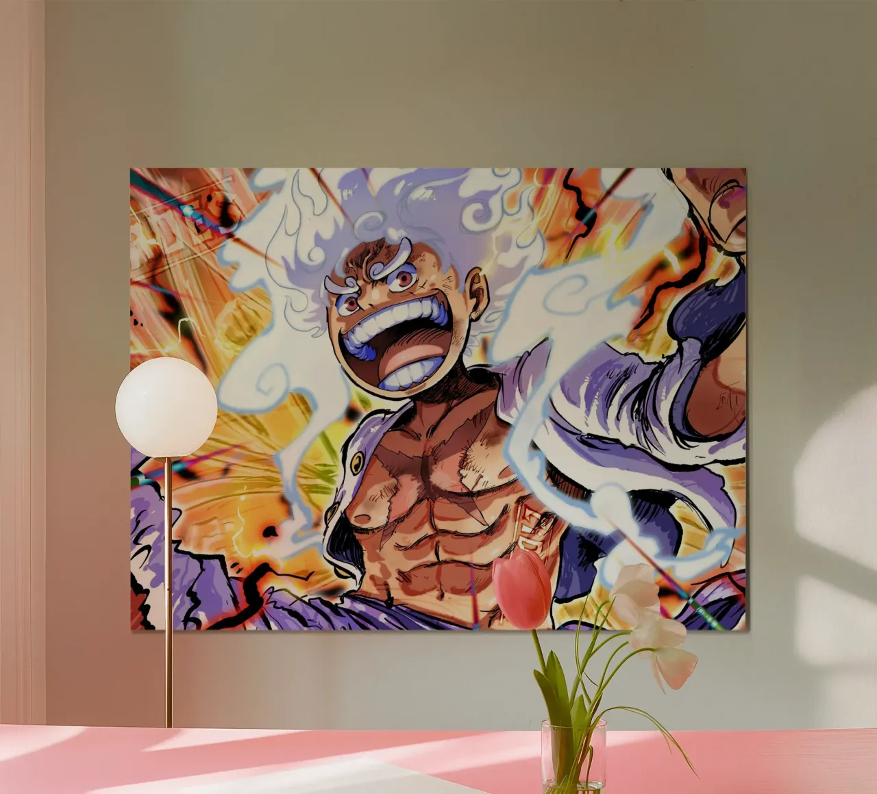 Monkey D Luffy gear five carta hahnemühle da Musadad Shop