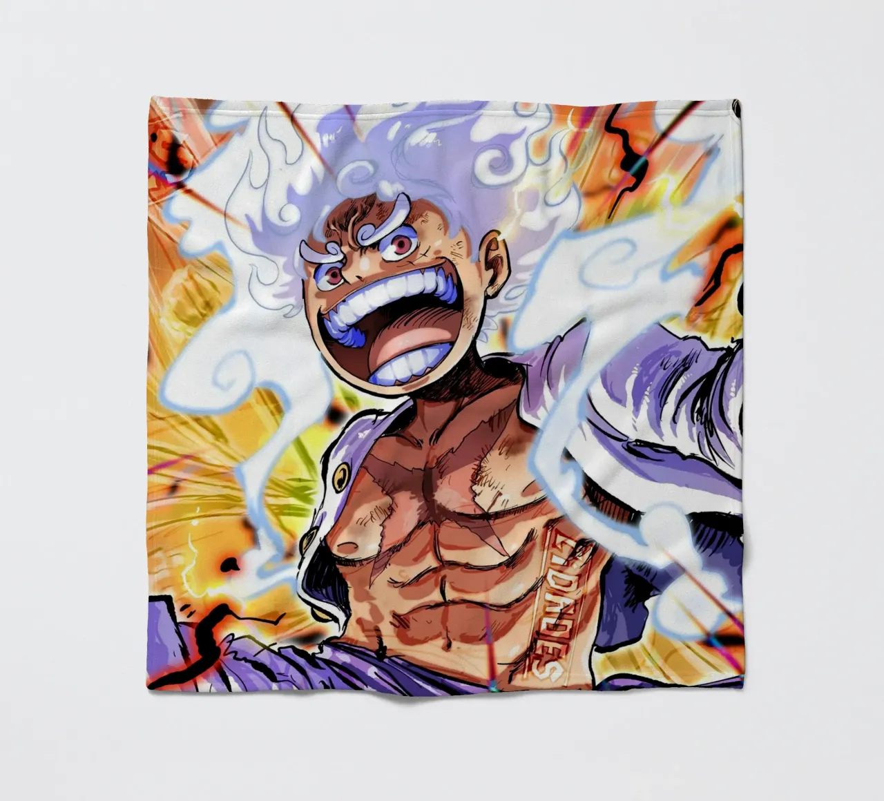 Monkey D Luffy gear five coperta in pile da Musadad Shop