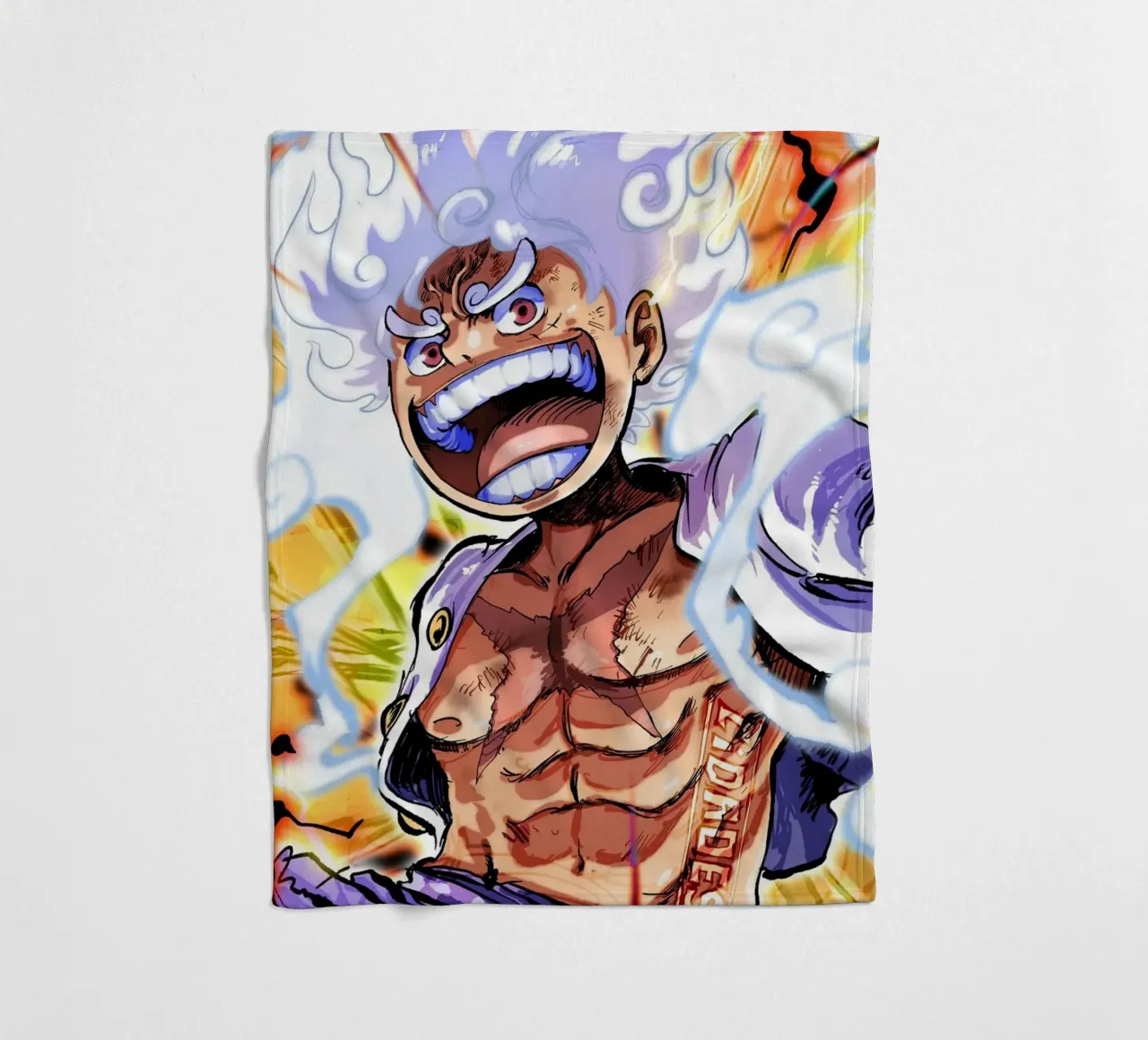 Monkey D Luffy gear five coperta in pile da Musadad Shop
