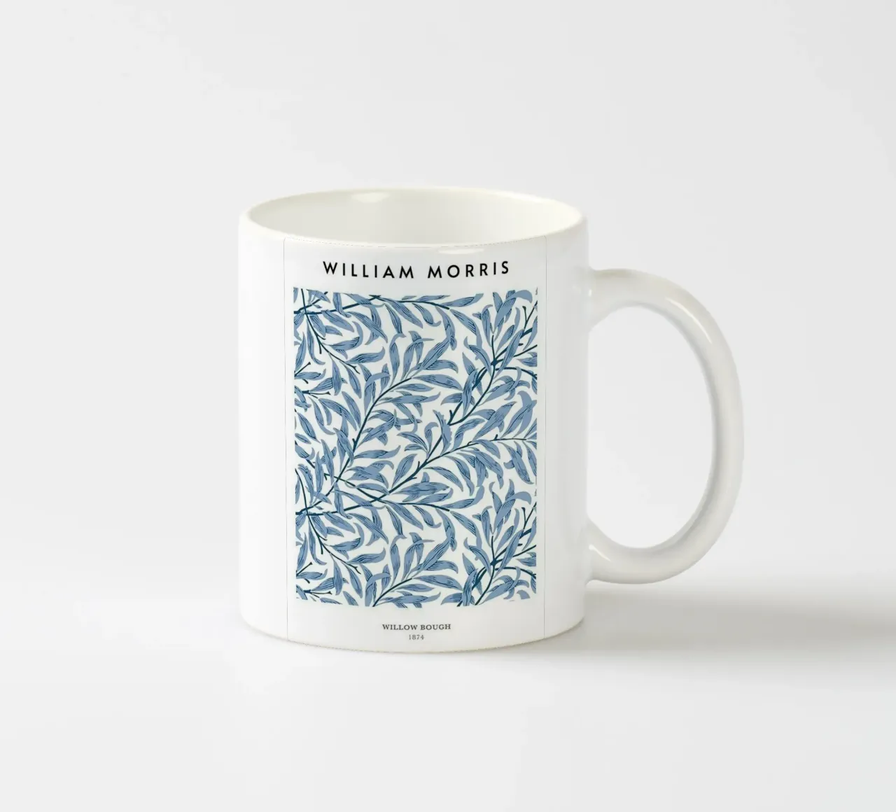 intertwined willow leaves ceramic mug by Ropech Shop