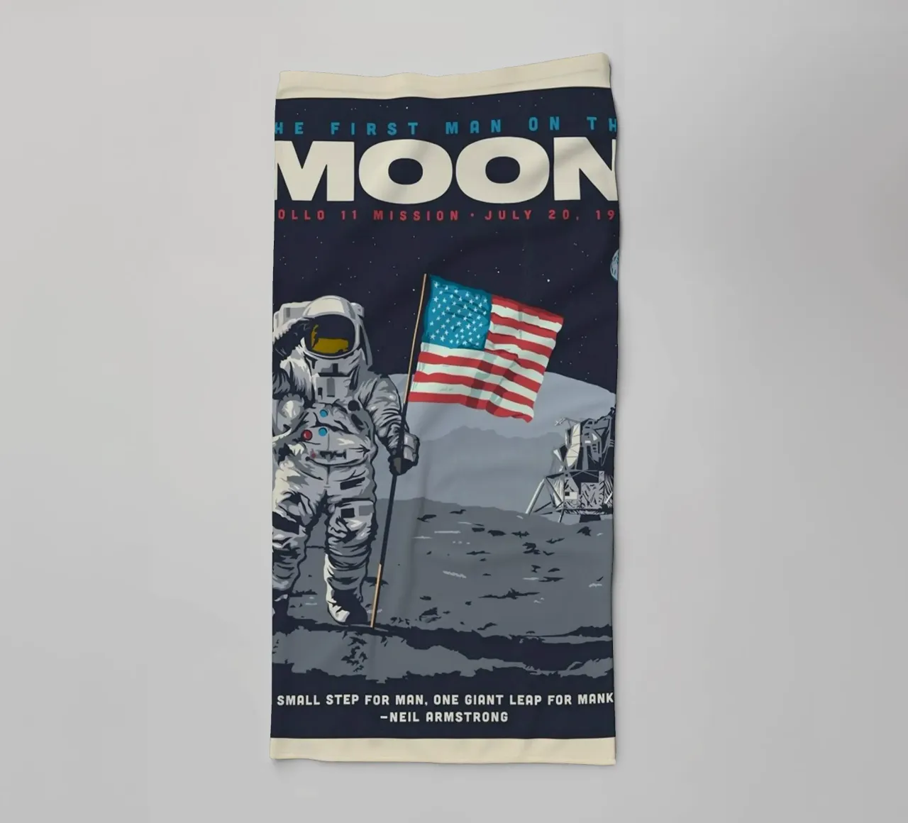 Viaggio sulla Luna asciugamano da bagno da Terry studio