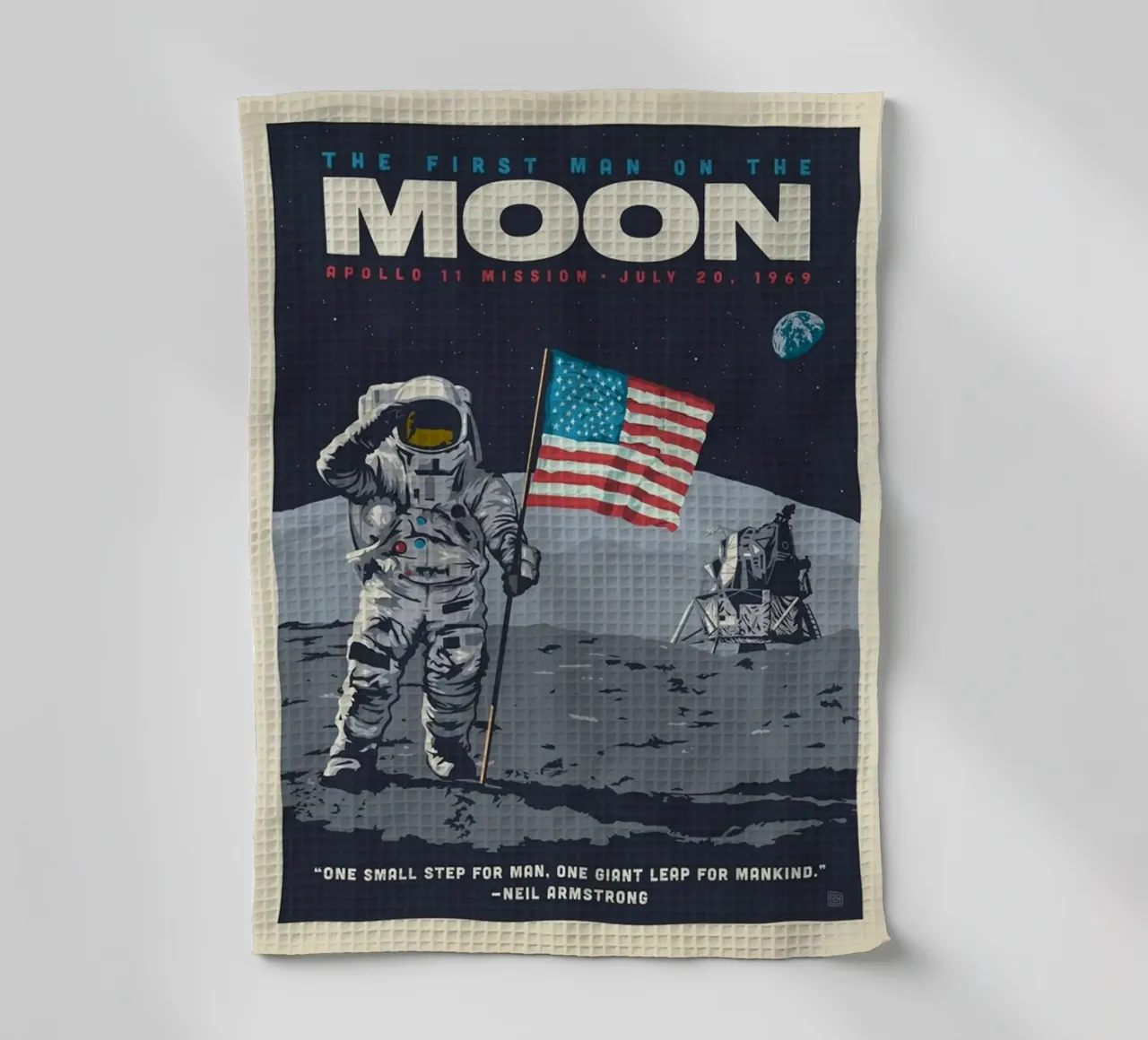 Viaggio sulla Luna canovaccio da cucina da Terry studio