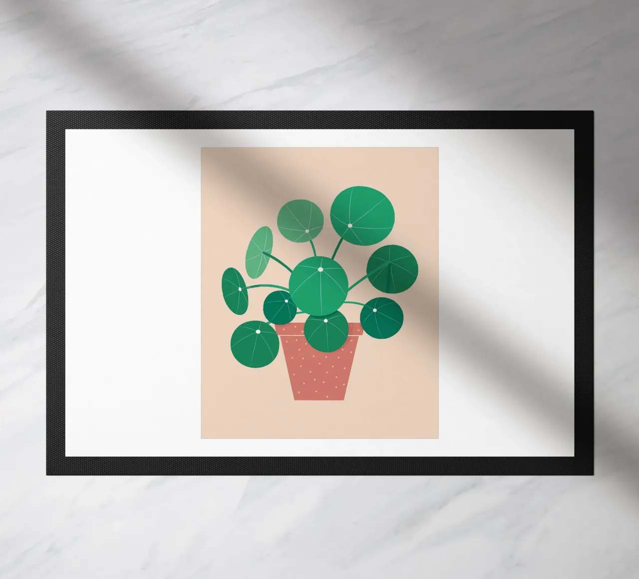 Abstract Flower doormat by Jose