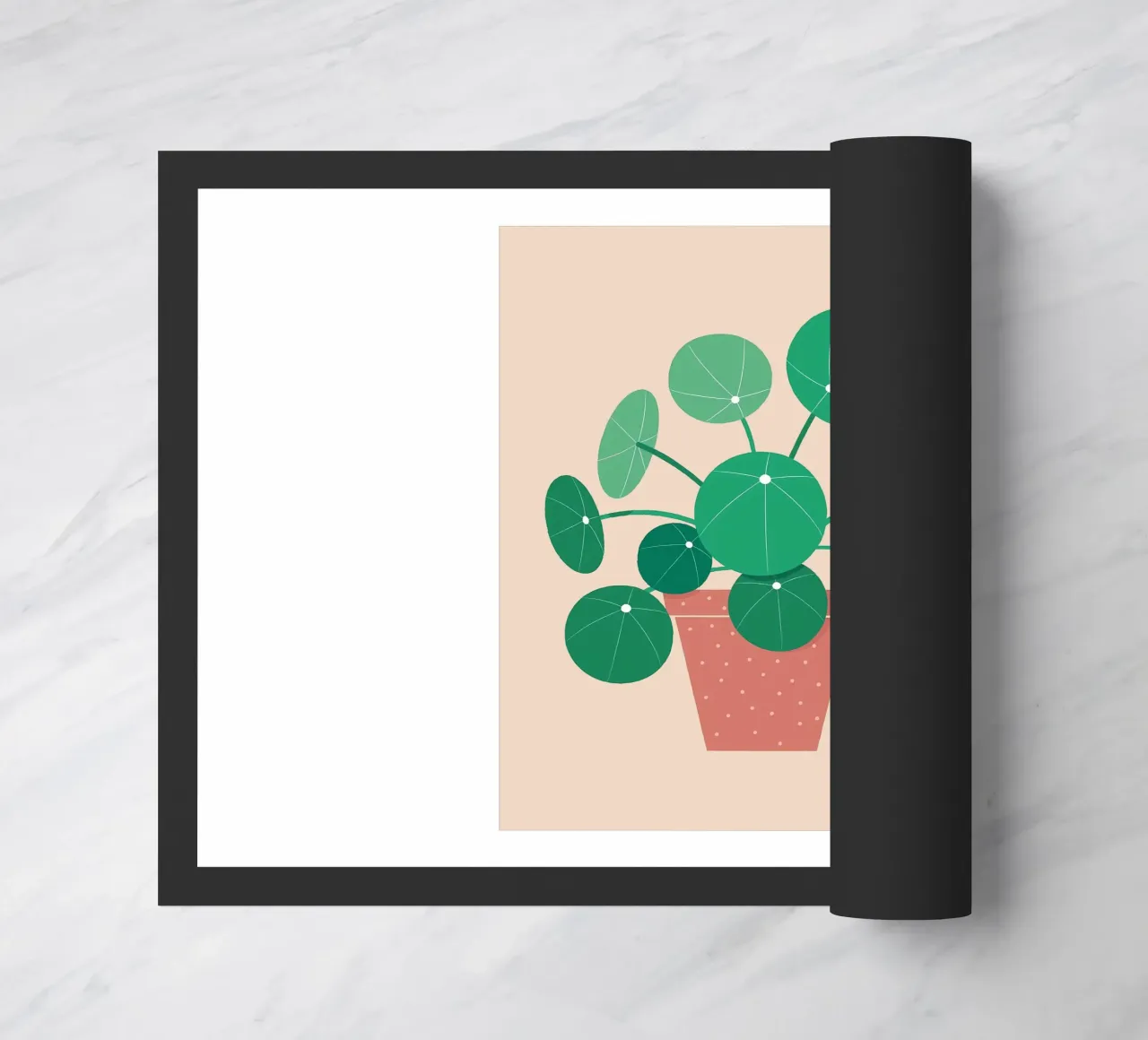 Abstract Flower doormat by Jose
