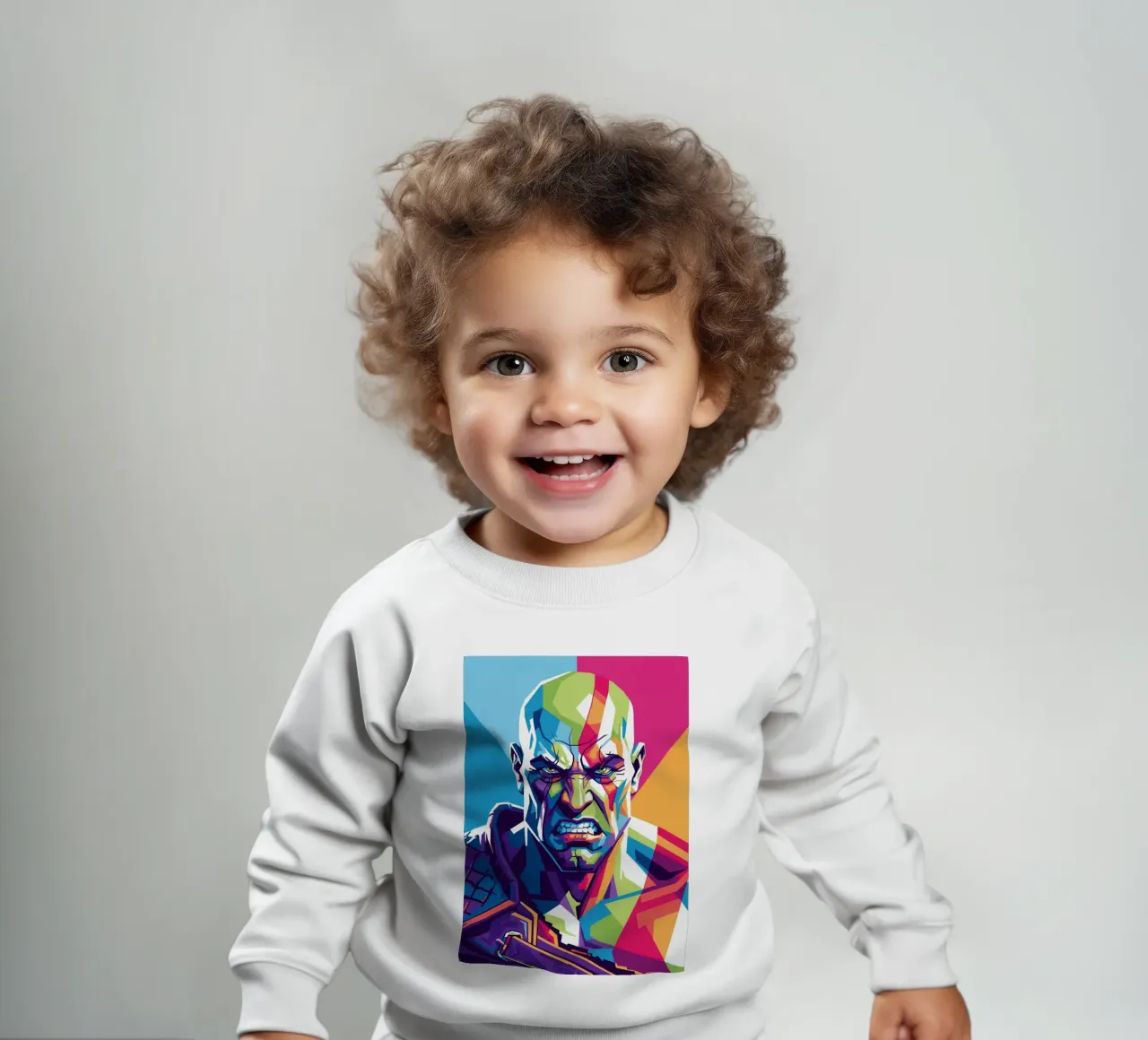 God Of War - WPAP art style (1) baby sweatshirt by Hantamrata