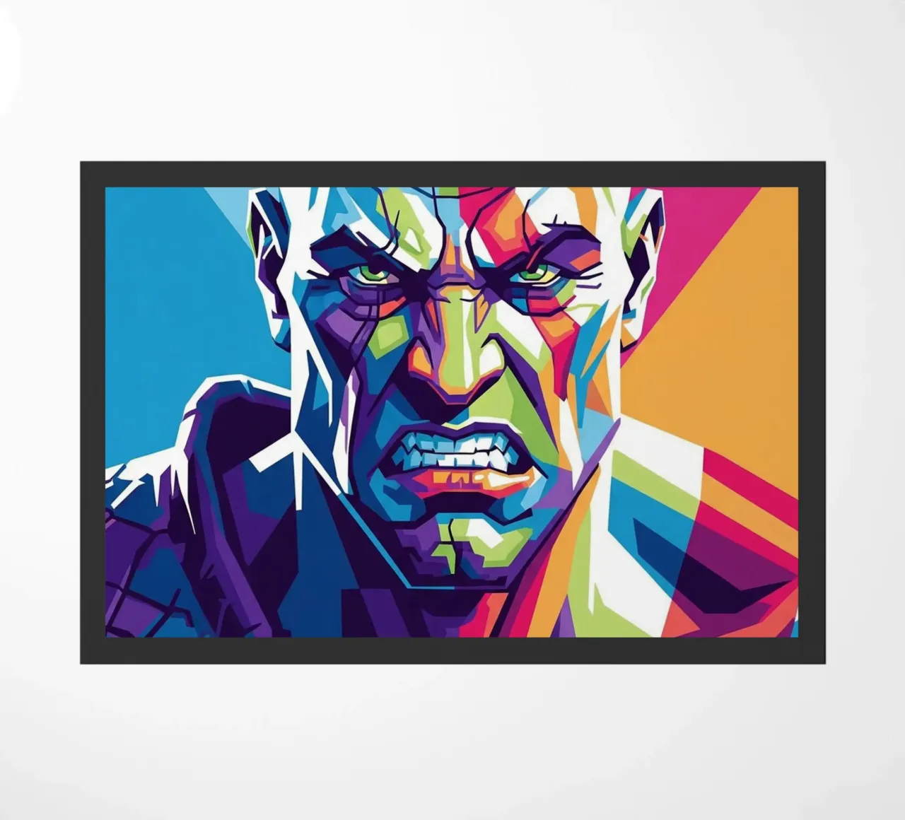God Of War - WPAP art style (1) doormat by Hantamrata