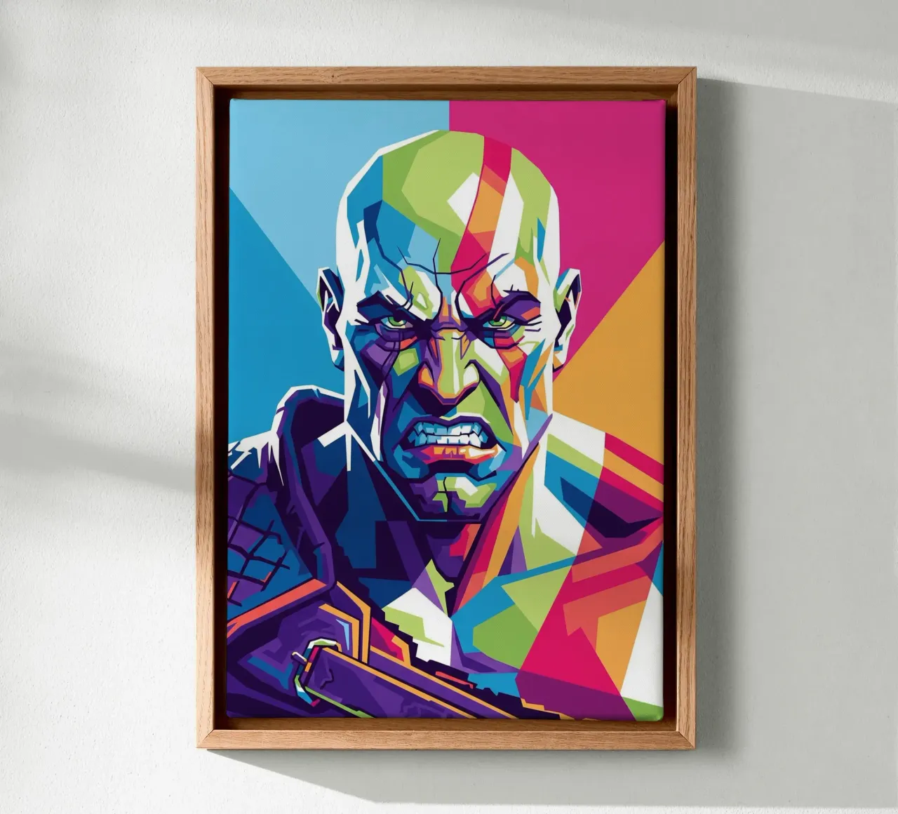God Of War - WPAP art style (1) canvas by Hantamrata
