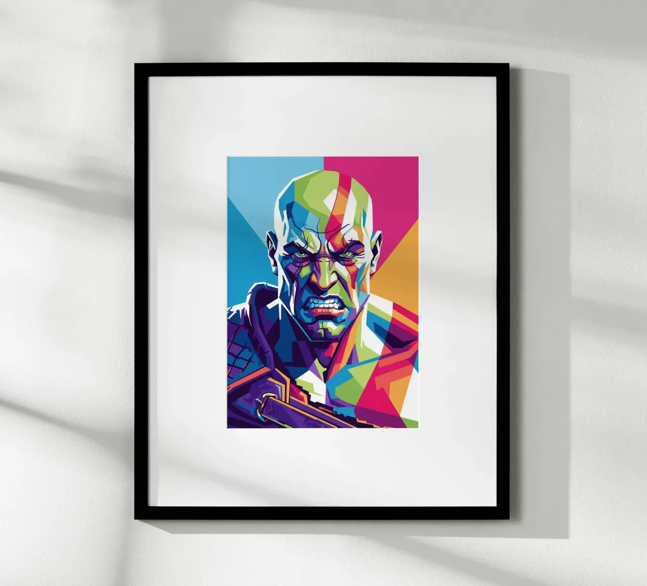 God Of War - WPAP art style (1) poster by Hantamrata