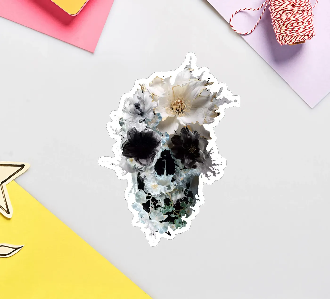 Bloom Splash sticker van Ali Gulec