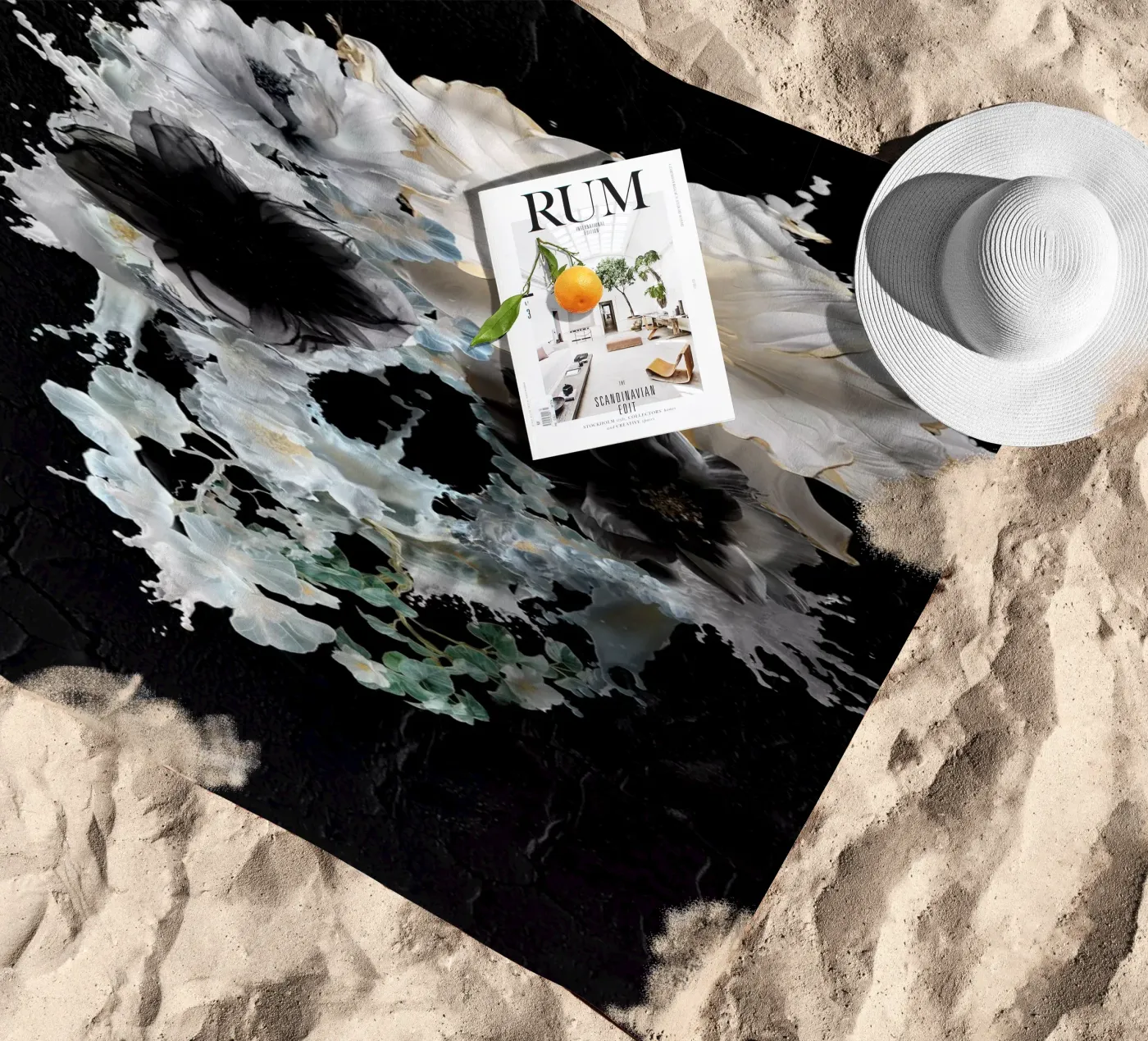 Bloom Splash strandhanddoek van Ali Gulec