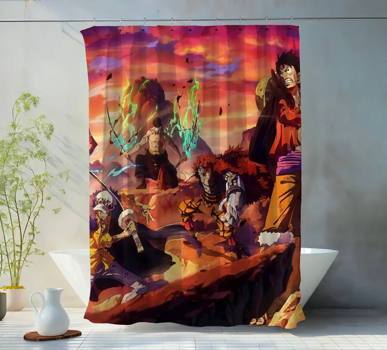 One piece fighting tenda da doccia da Musadad Shop