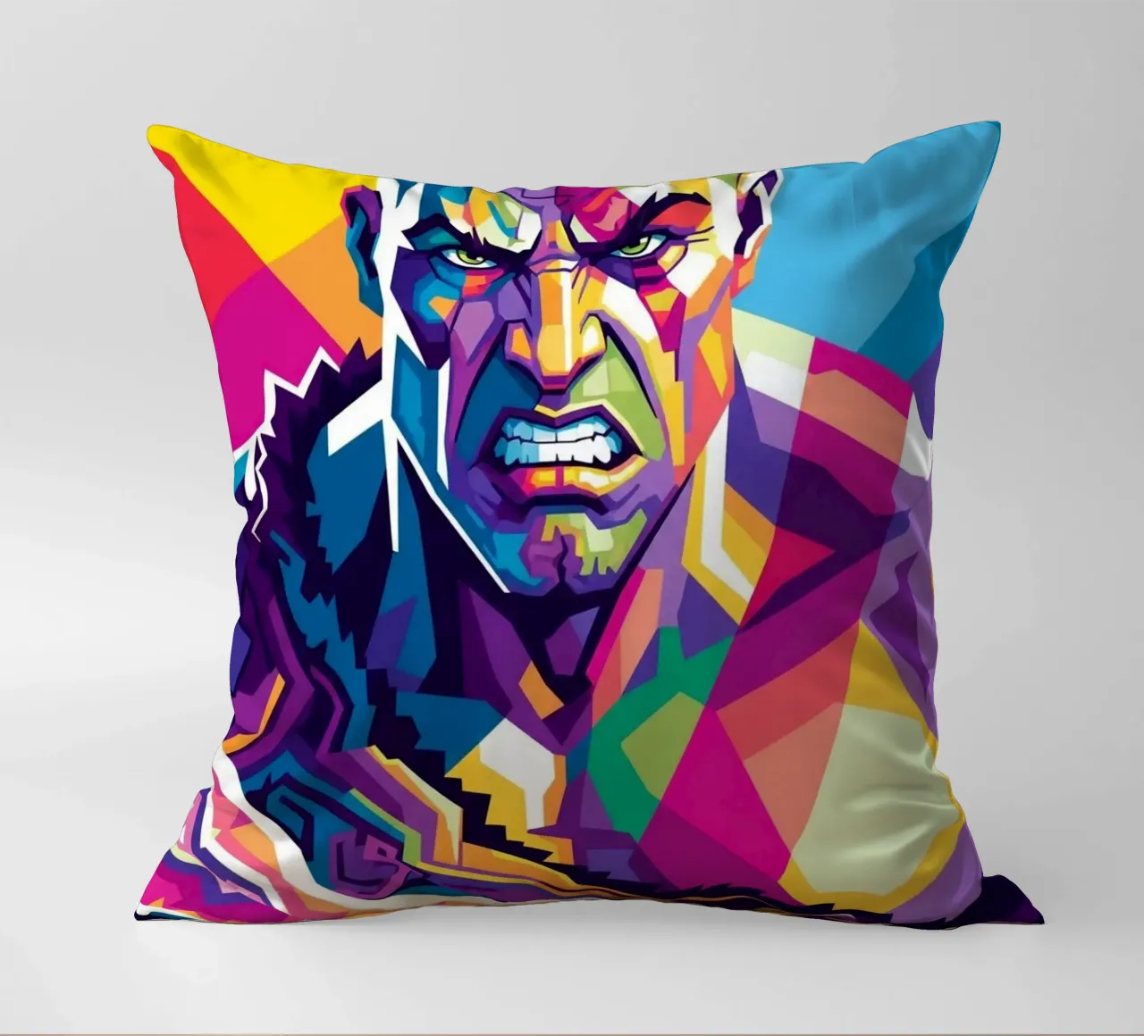 God Of War - WPAP art style (2) decorative cushion by Hantamrata