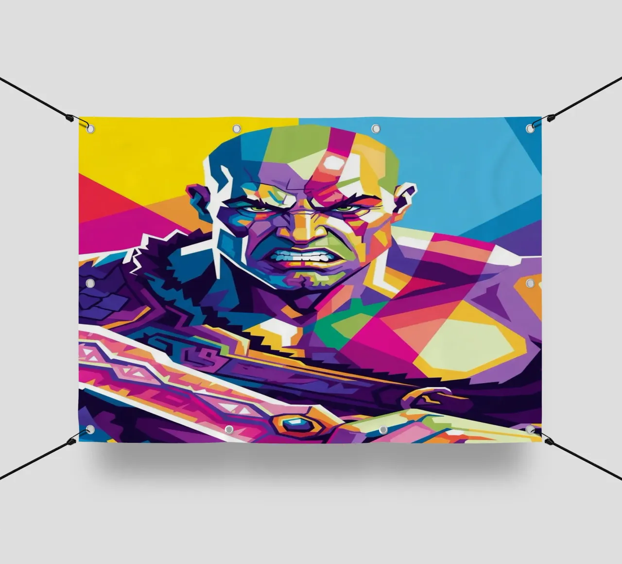 God Of War - WPAP art style (2) pvc cover by Hantamrata