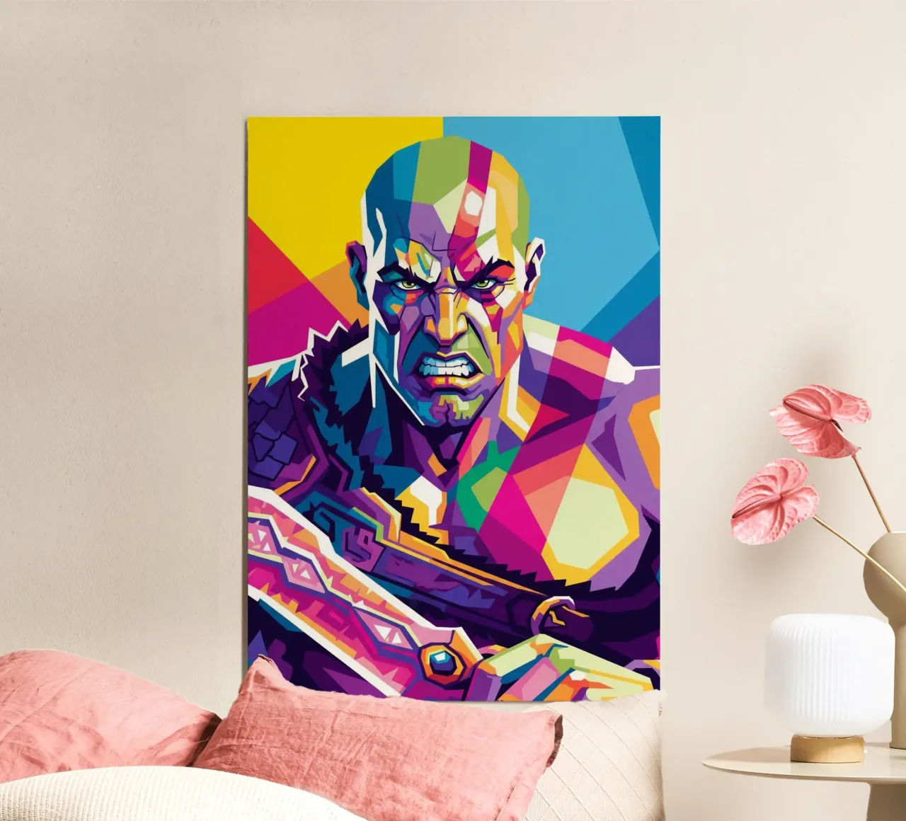 God Of War - Stile artistico WPAP (2) carta hahnemühle da Hantamrata