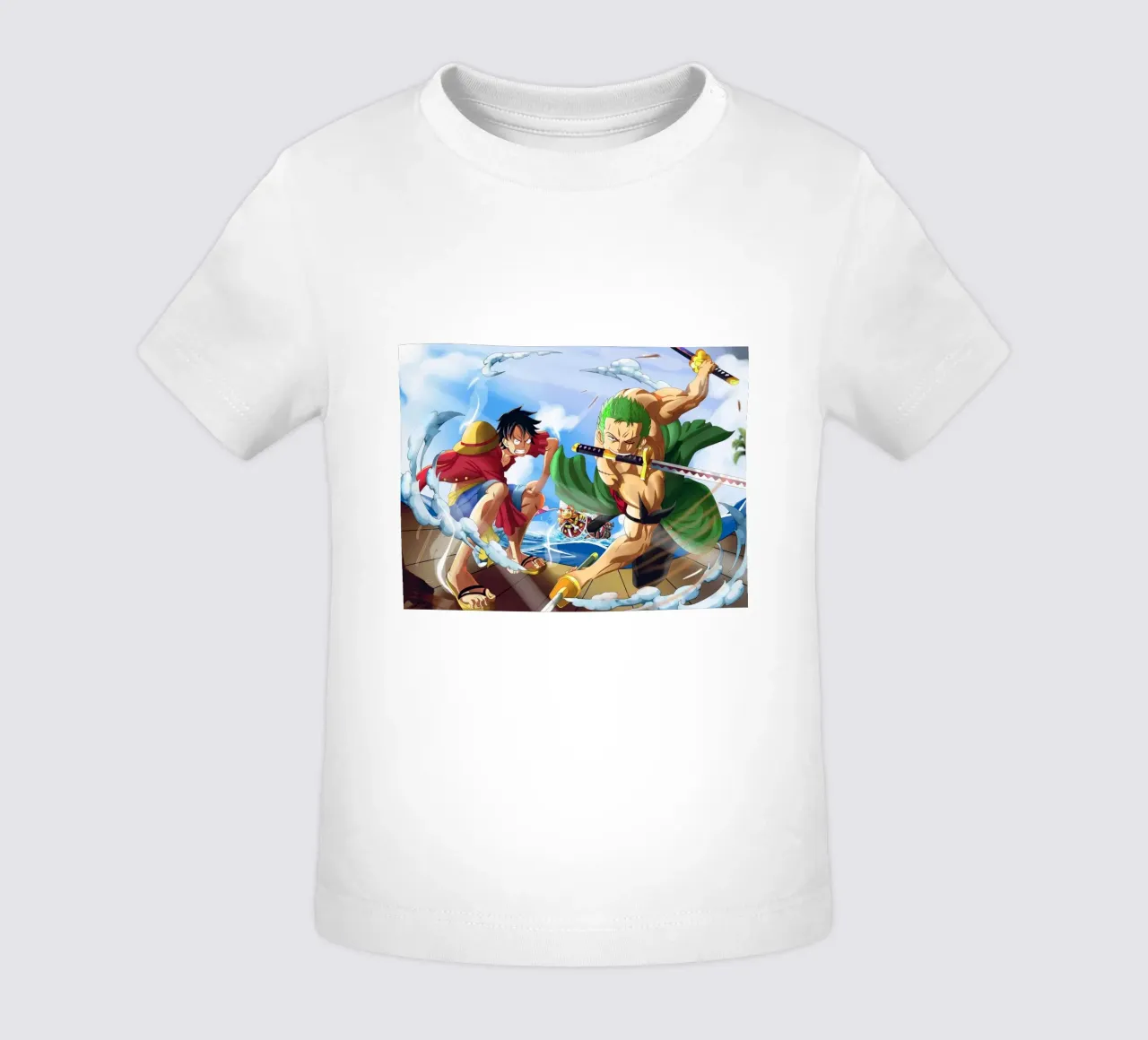 Monkey D Luffy and Zoro maglietta neonato da Musadad Shop