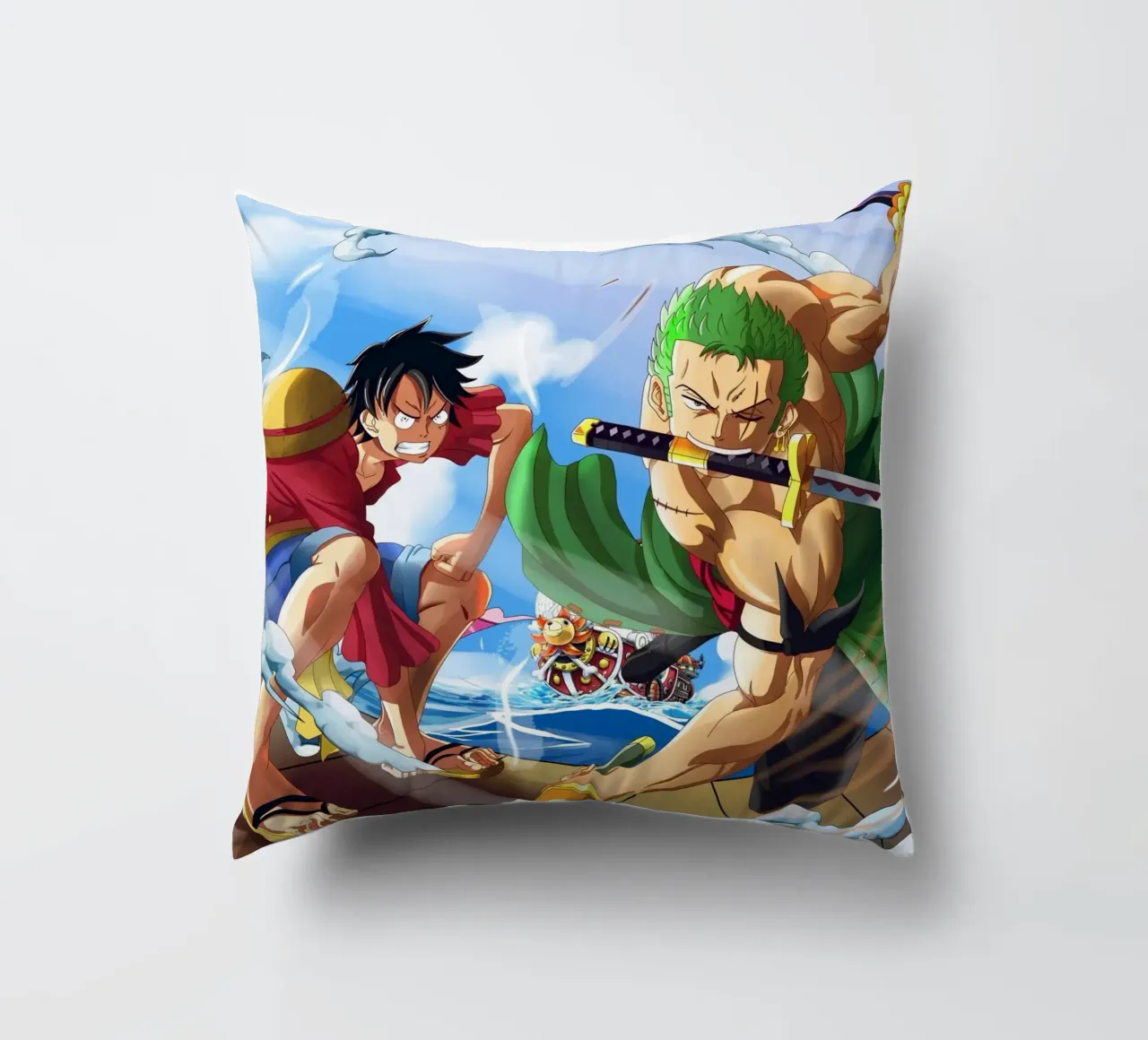 Monkey D Luffy and Zoro cuscino da Musadad Shop