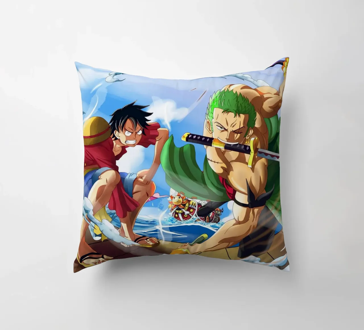 Monkey D Luffy and Zoro cuscino da Musadad Shop