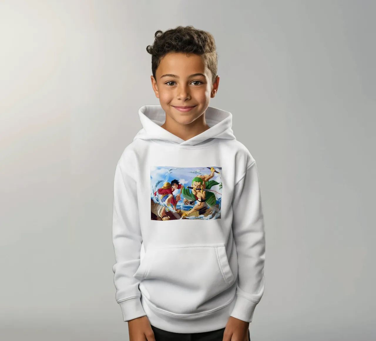 Monkey D Luffy and Zoro sudadera con capucha para niño de Musadad Shop