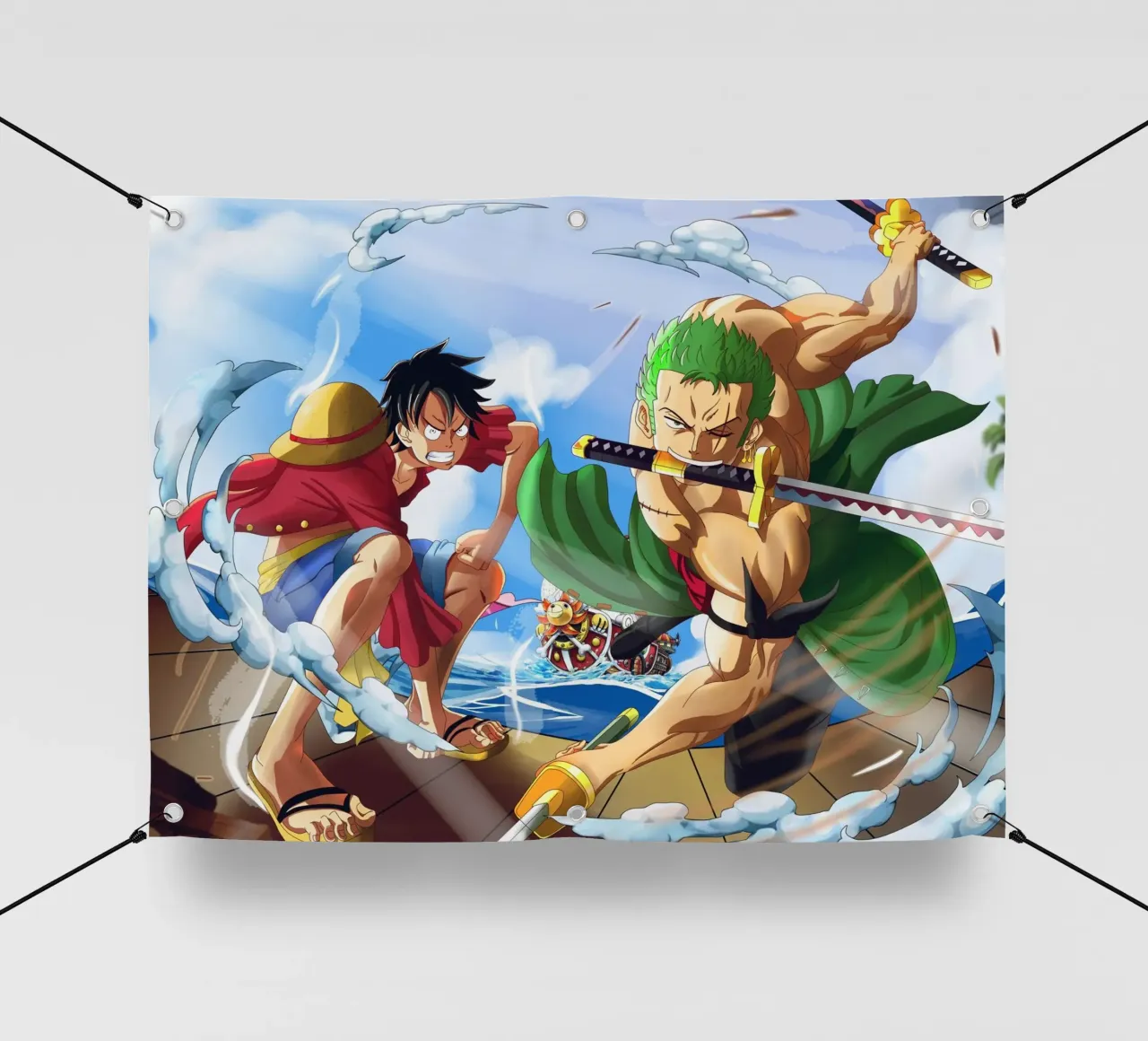 Monkey D Luffy and Zoro telo in pvc da Musadad Shop