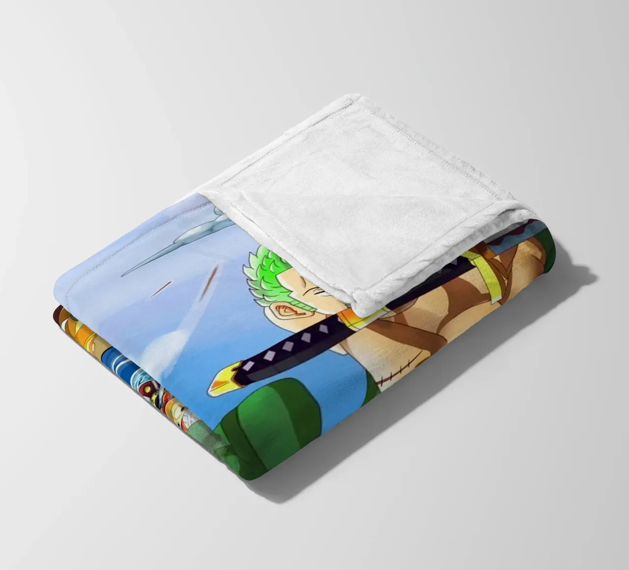 Monkey D Luffy and Zoro coperta in pile da Musadad Shop