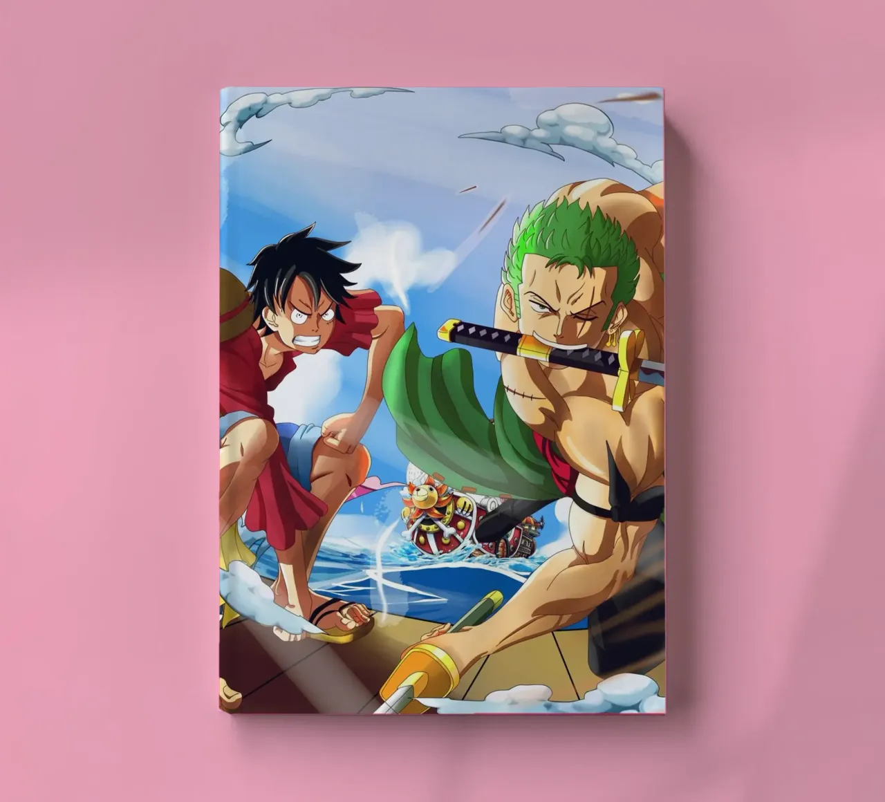 Monkey D Luffy and Zoro notebook by Musadad Shop