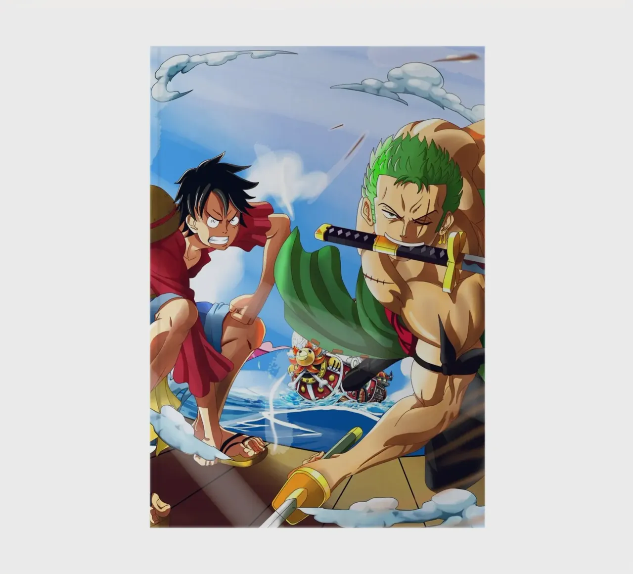 Monkey D Luffy and Zoro notebook by Musadad Shop