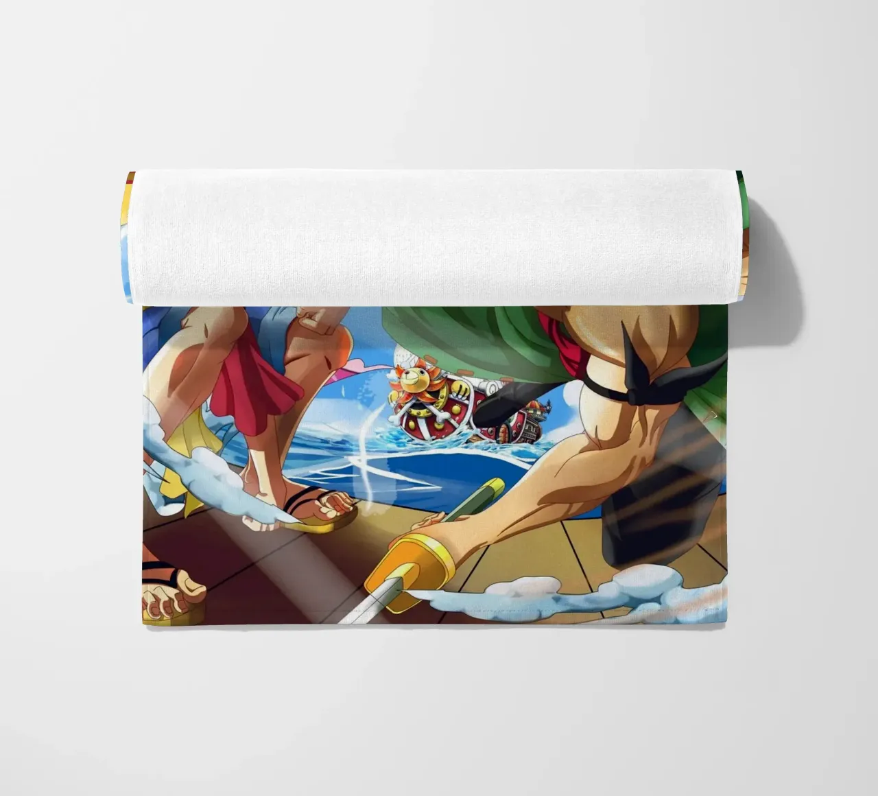 Monkey D Luffy and Zoro toalla de playa de Musadad Shop