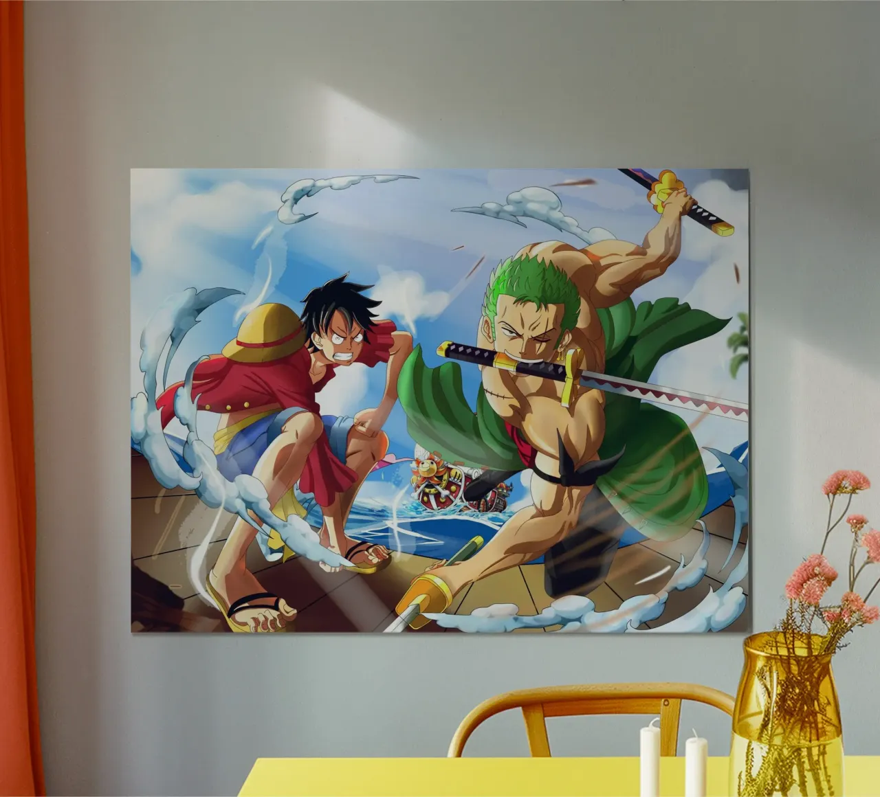Monkey D Luffy and Zoro Hahnemühle von Musadad Shop
