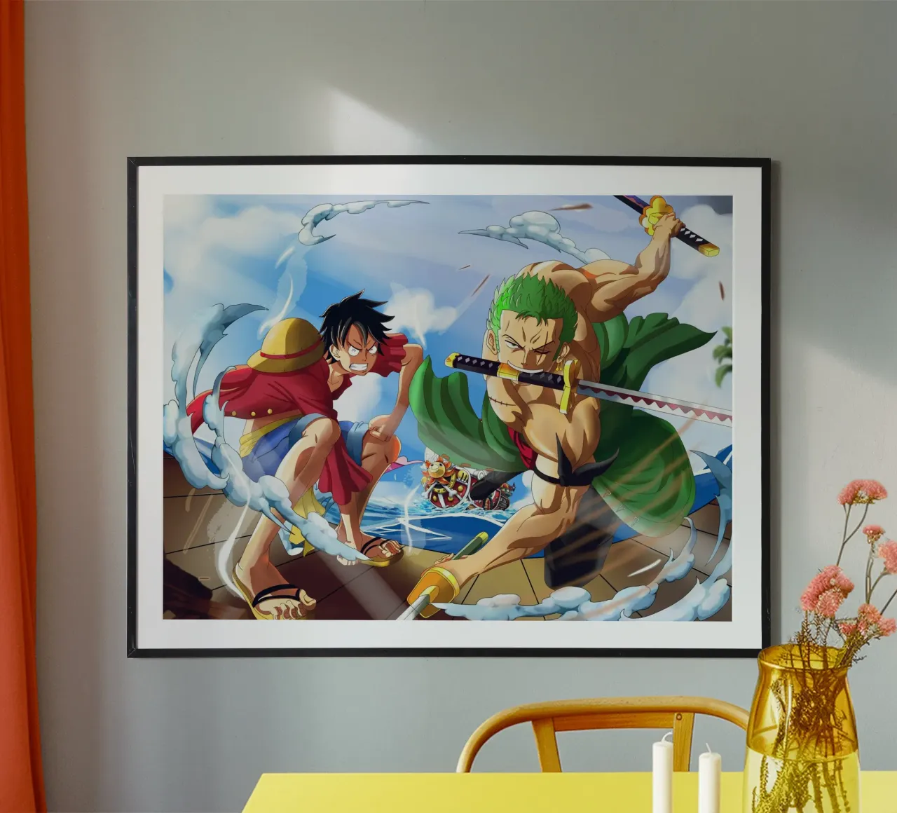 Monkey D Luffy and Zoro Hahnemühle von Musadad Shop