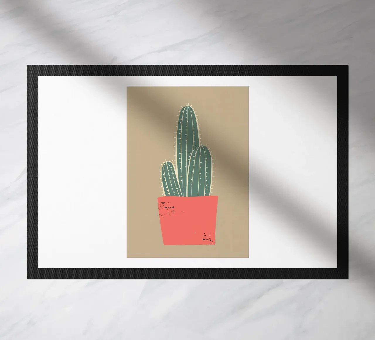 Cactus Abstract doormat by Jose