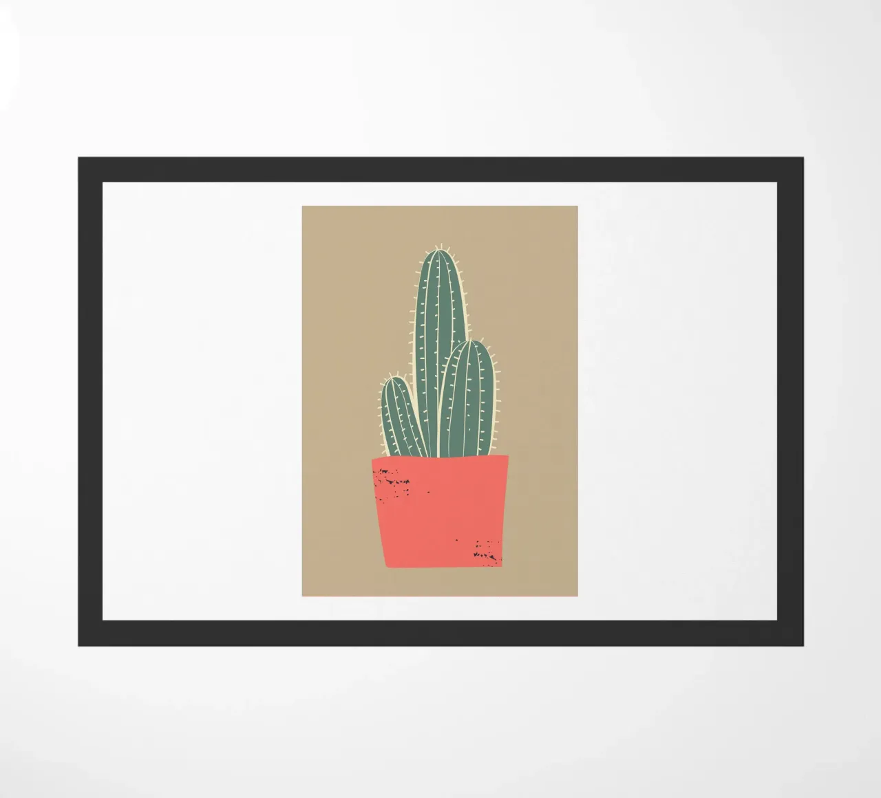 Cactus Abstract doormat by Jose